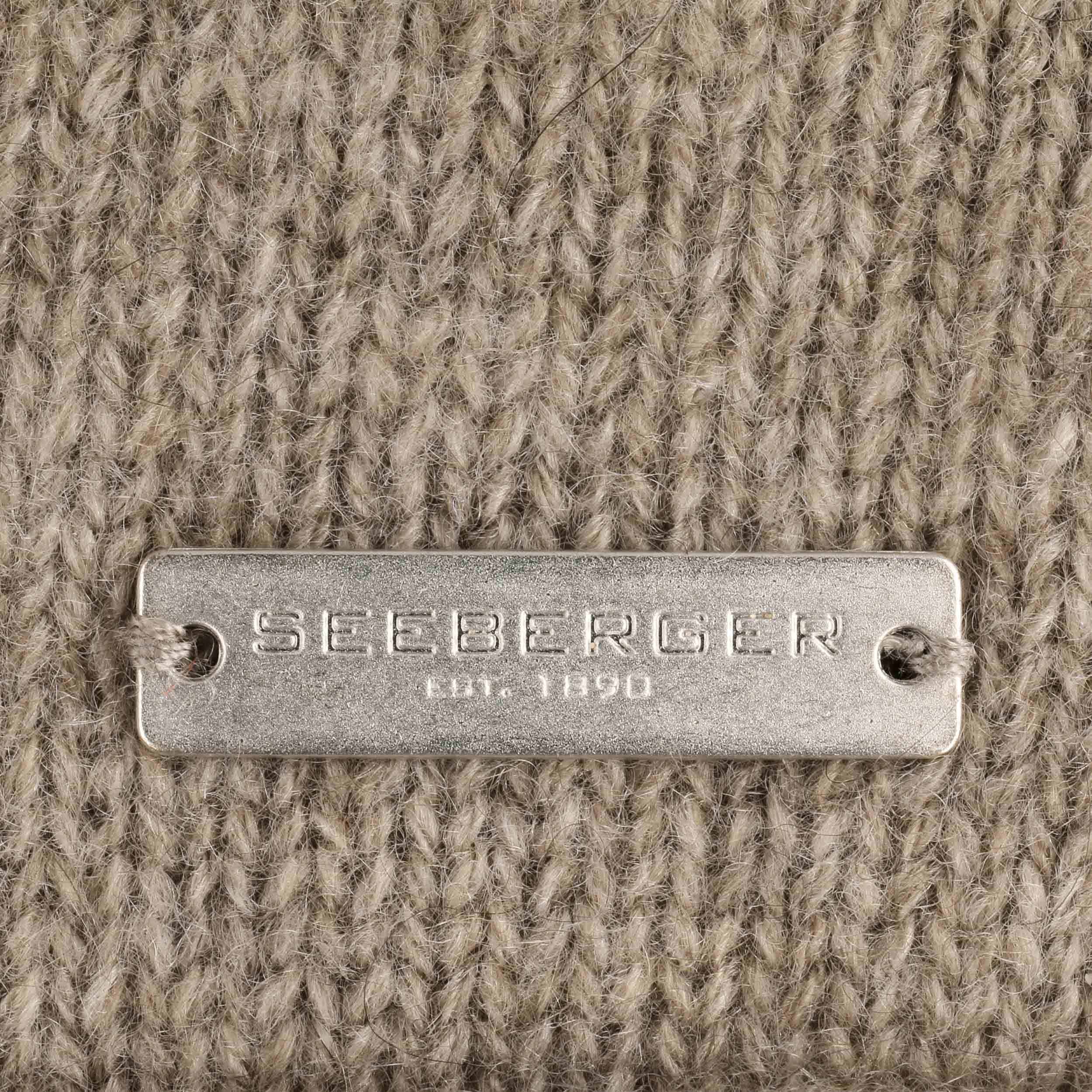 Seeberger Cashmere Beanie With Rolled Edge Cashmere Hat Knitted Hat Winter Hat Long Beanie Knitted Hat Beanie Oversize Black