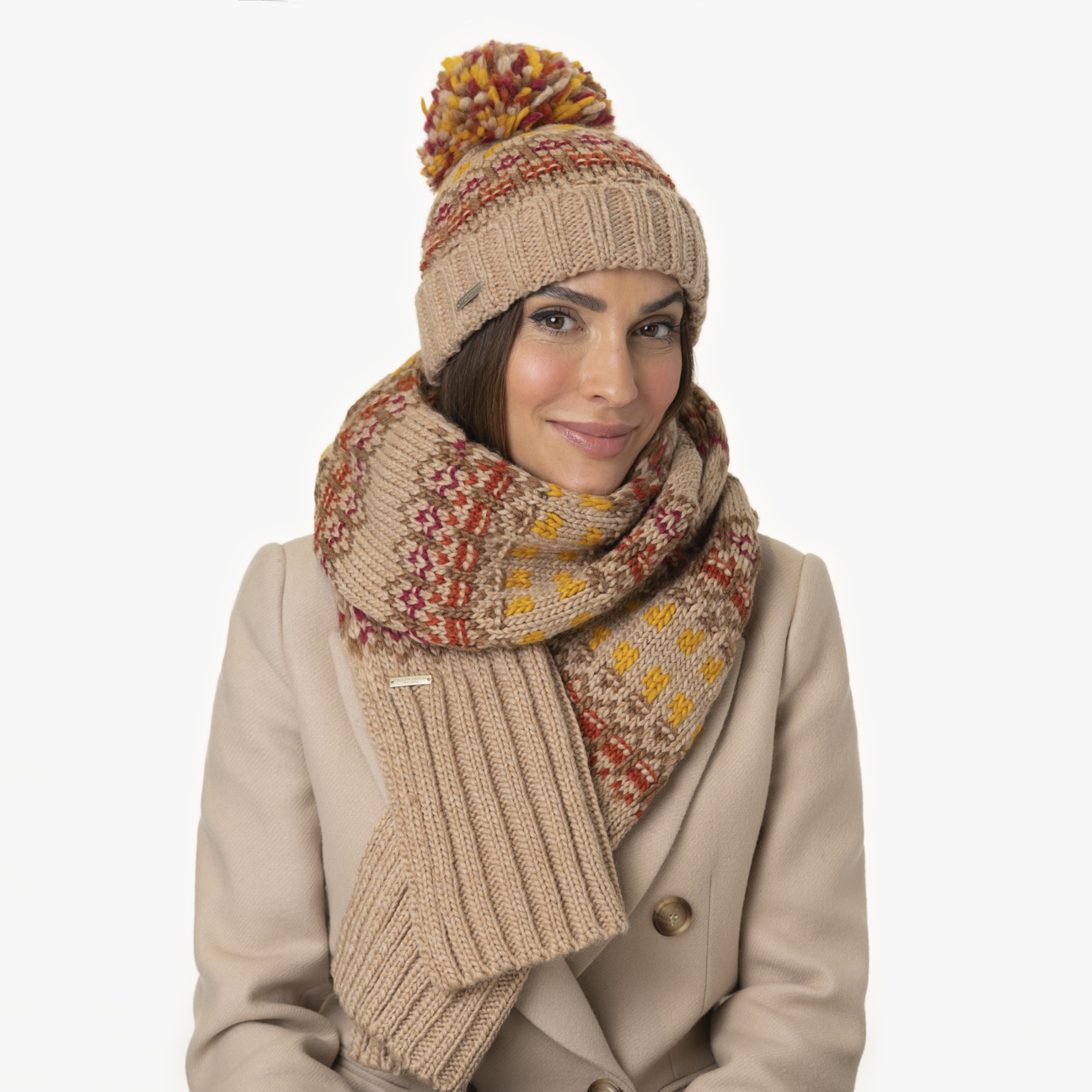 Salevia Multicolour Knit Scarf by Seeberger - 53,95 €