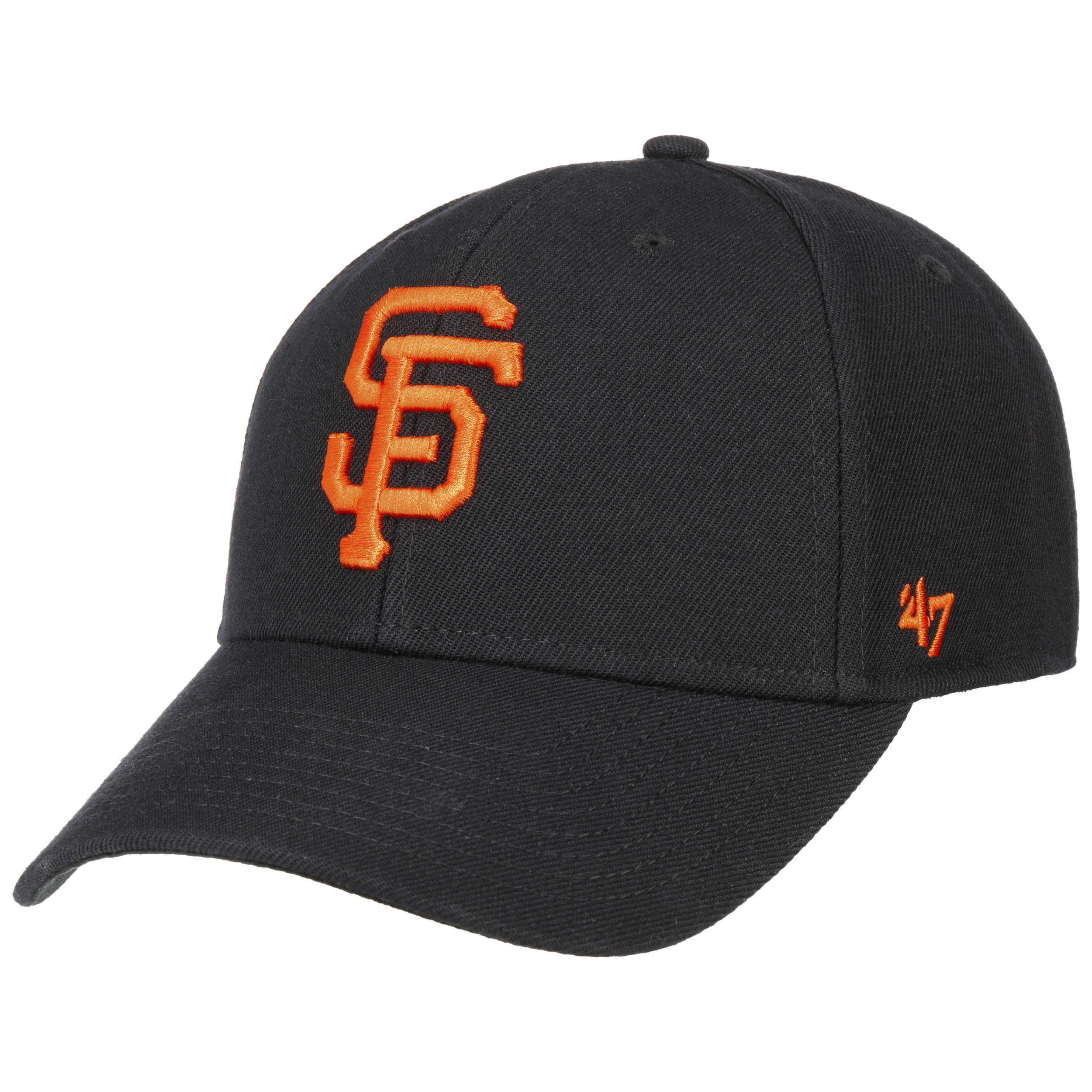 thumbnail image 2 of 47 Brand Men's San Francisco Giants Captain Snapback – Grey – Official MLB Cap 2 of 4