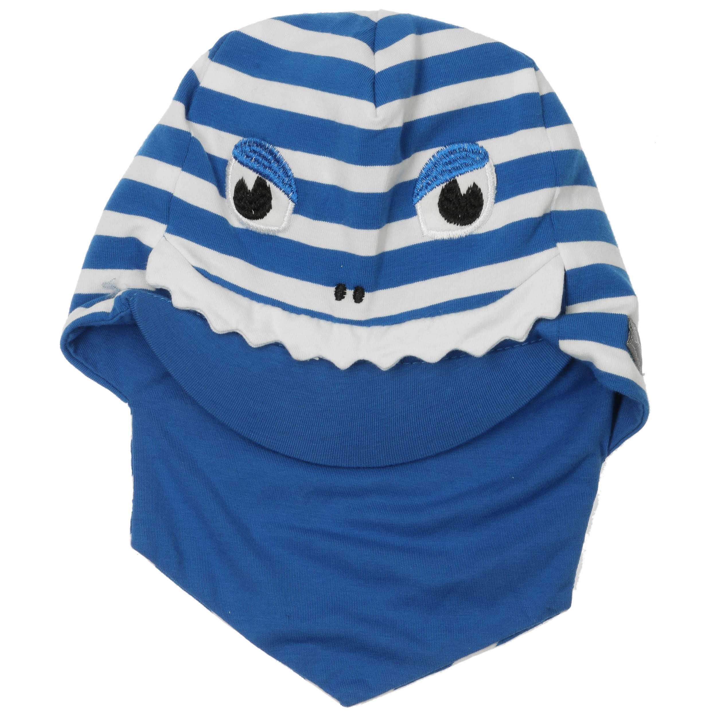 Sterntaler Fliegermütze Streifen, Cappellopello Bambino, Blau Melange