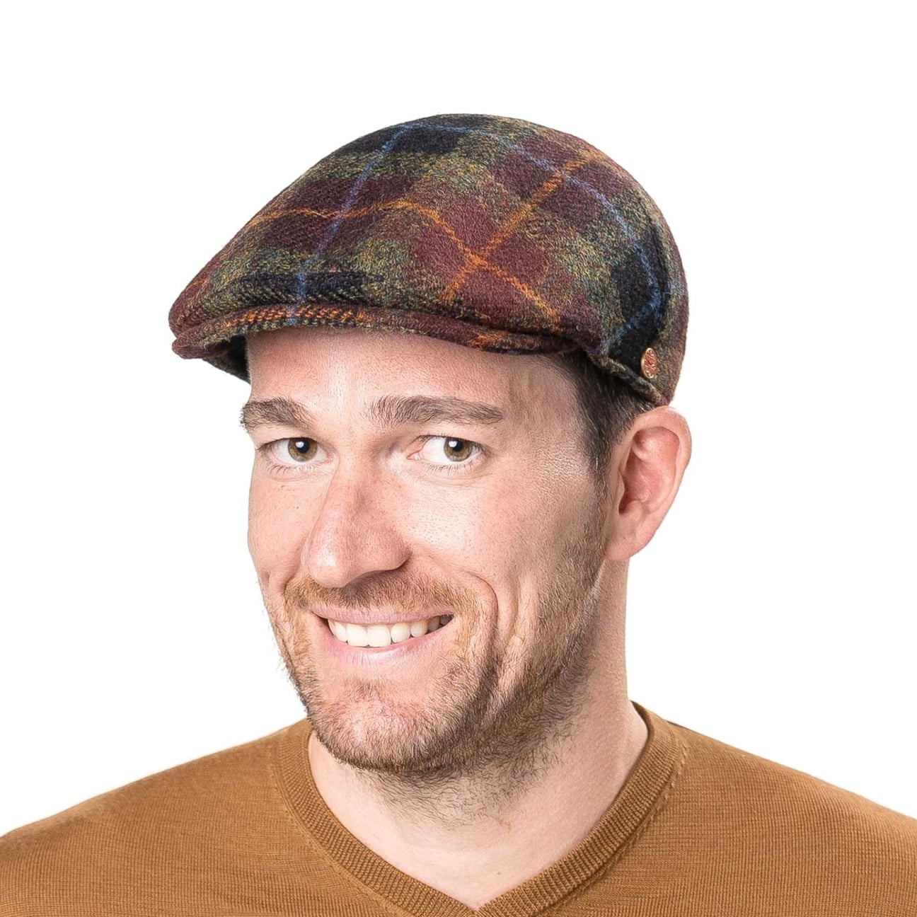 mens tweed flat cap