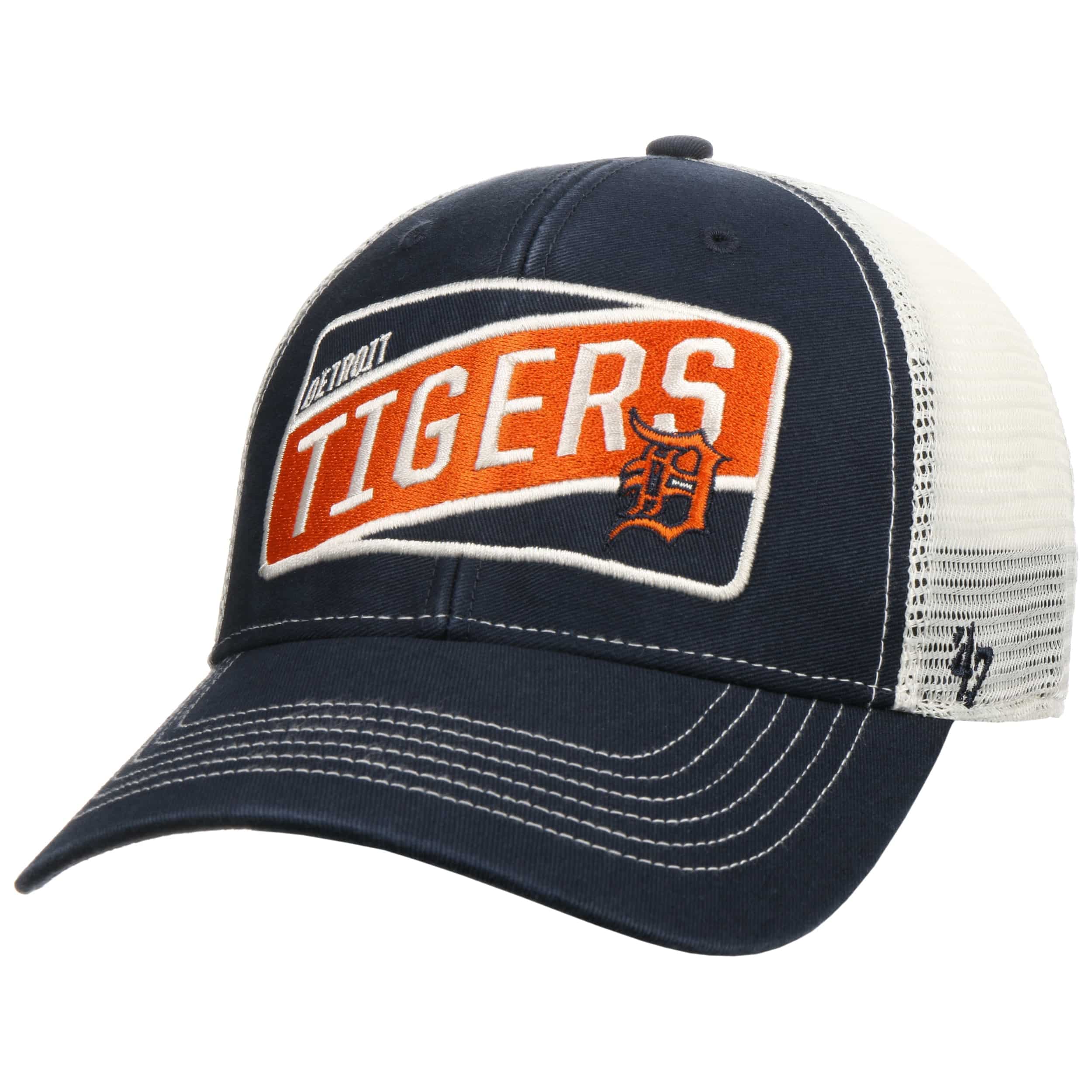 Detroit Tigers MLB 47 Brand Trucker Cap Navy blue and white