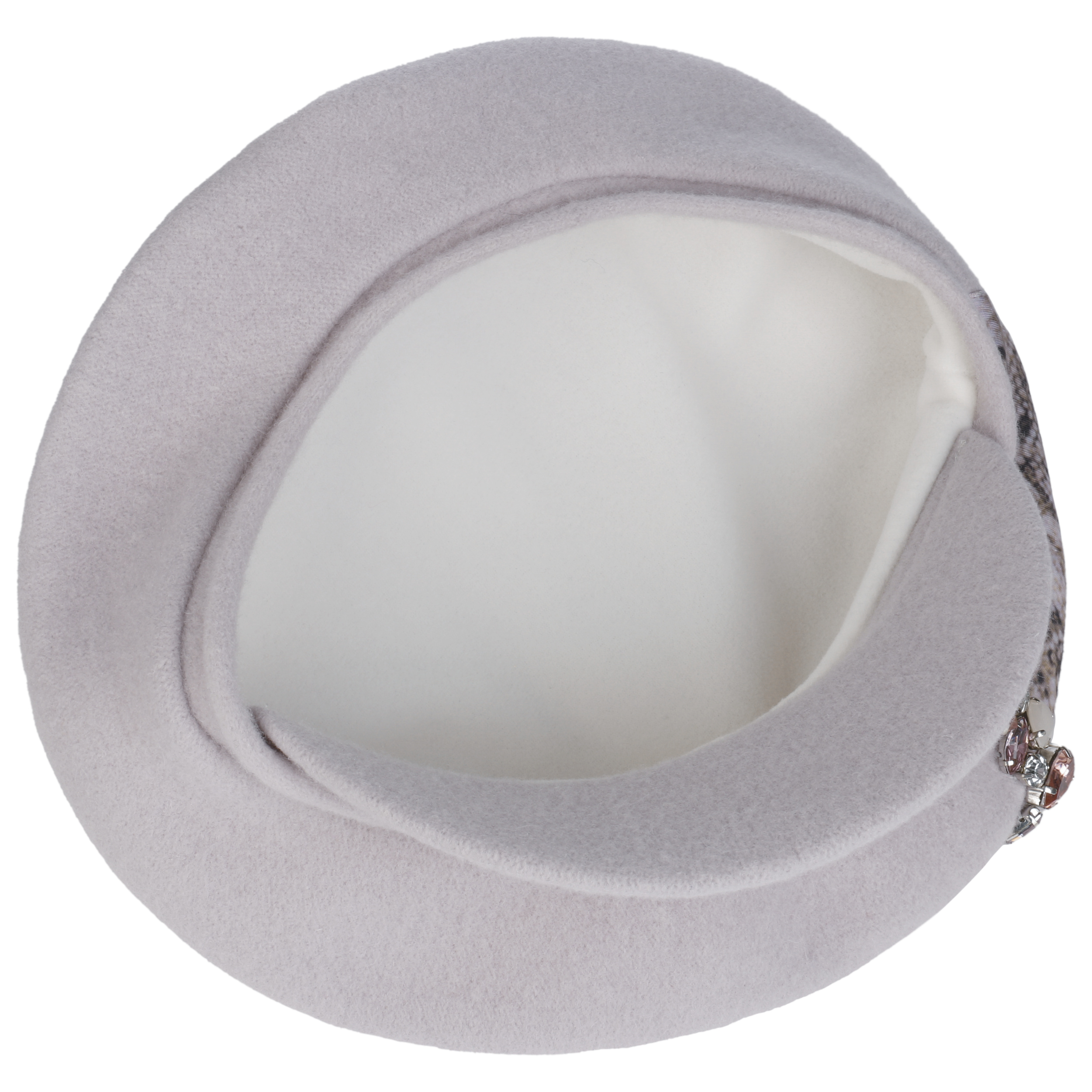 LIERYS Snake And Stones Ballonmütze - Schirmmütze Damen Mit Schlangenprint - Wolle Made In EU