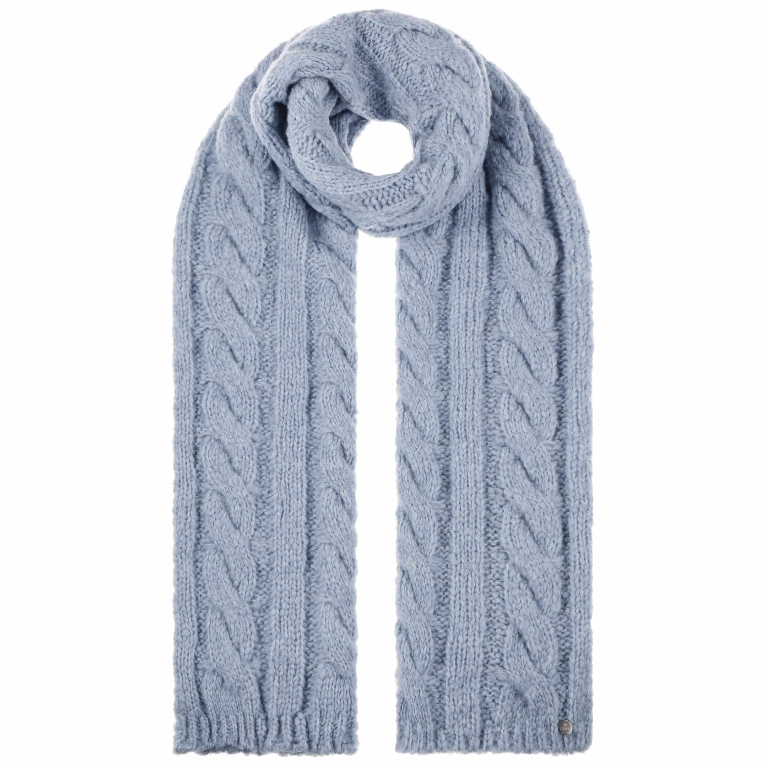 Light Blue on sale Wool Merino Knitted Long Winter Scarf