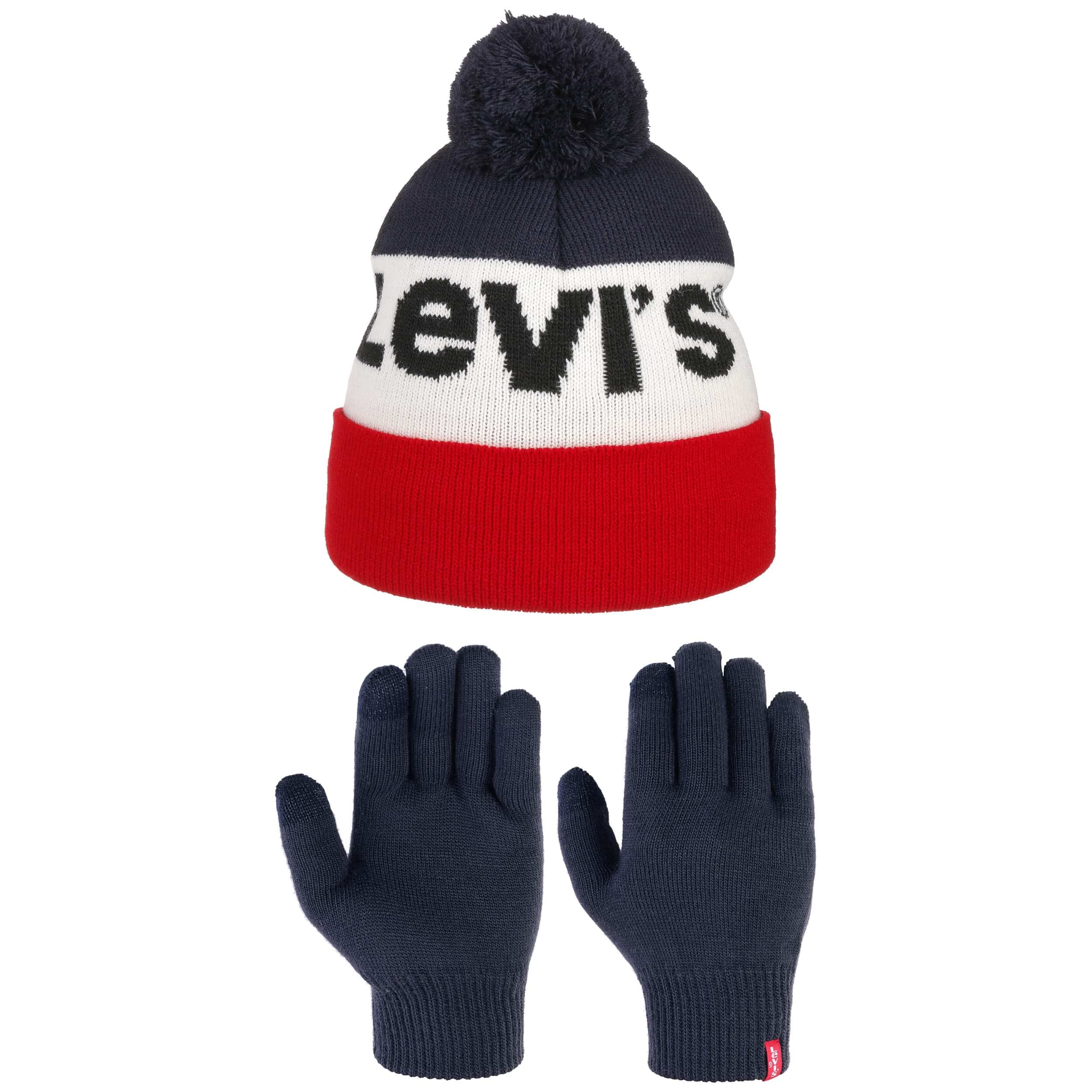 levis hat and gloves