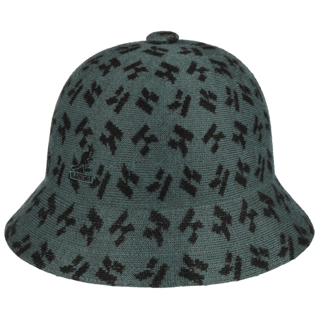 Embroidered Black Kangol Bucket Hat For Men And Women Hip Hop