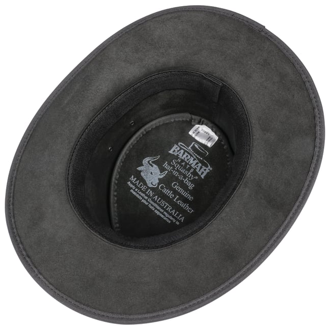 Squashy Bronco Leather Hat by BARMAH 