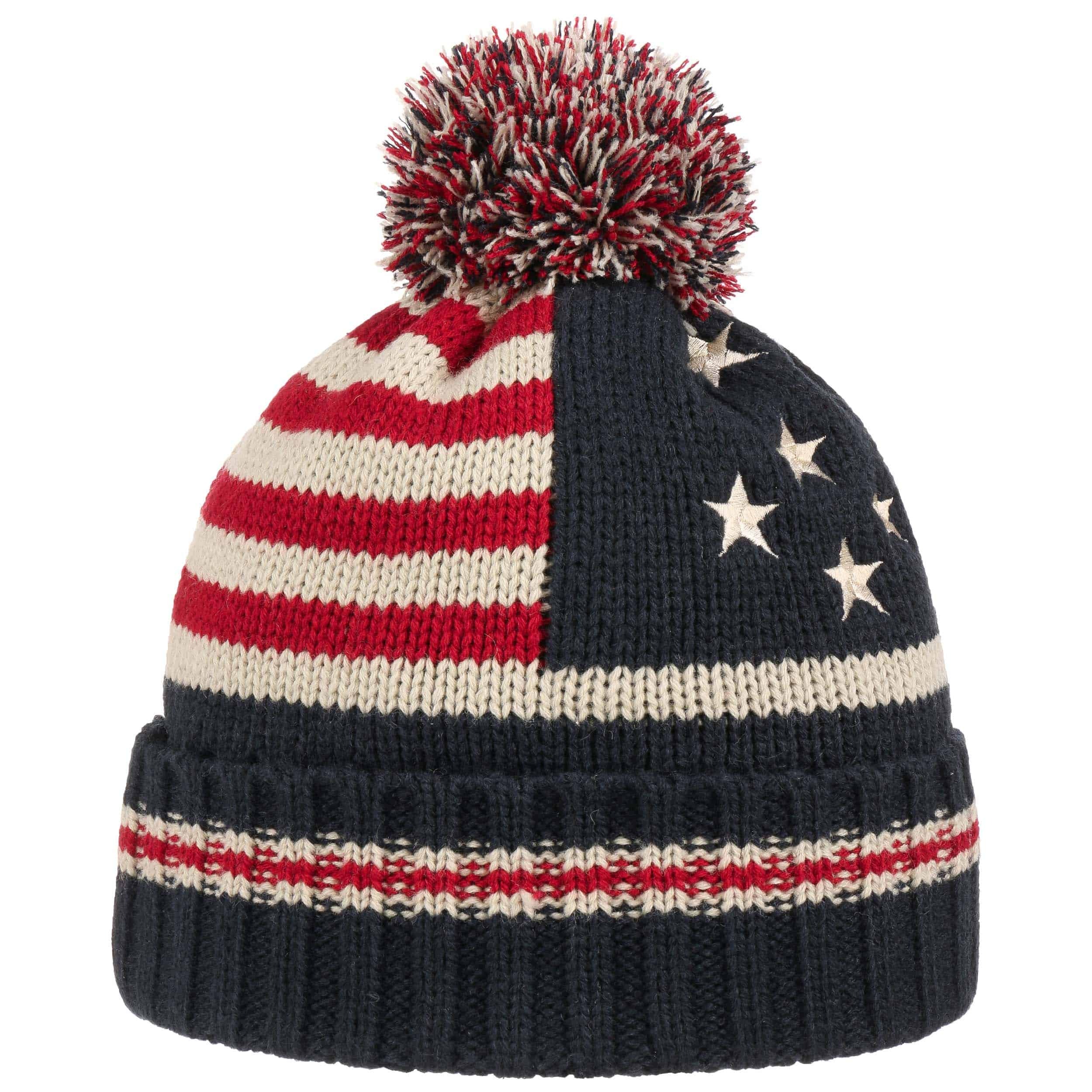 stars and stripes bobble hat