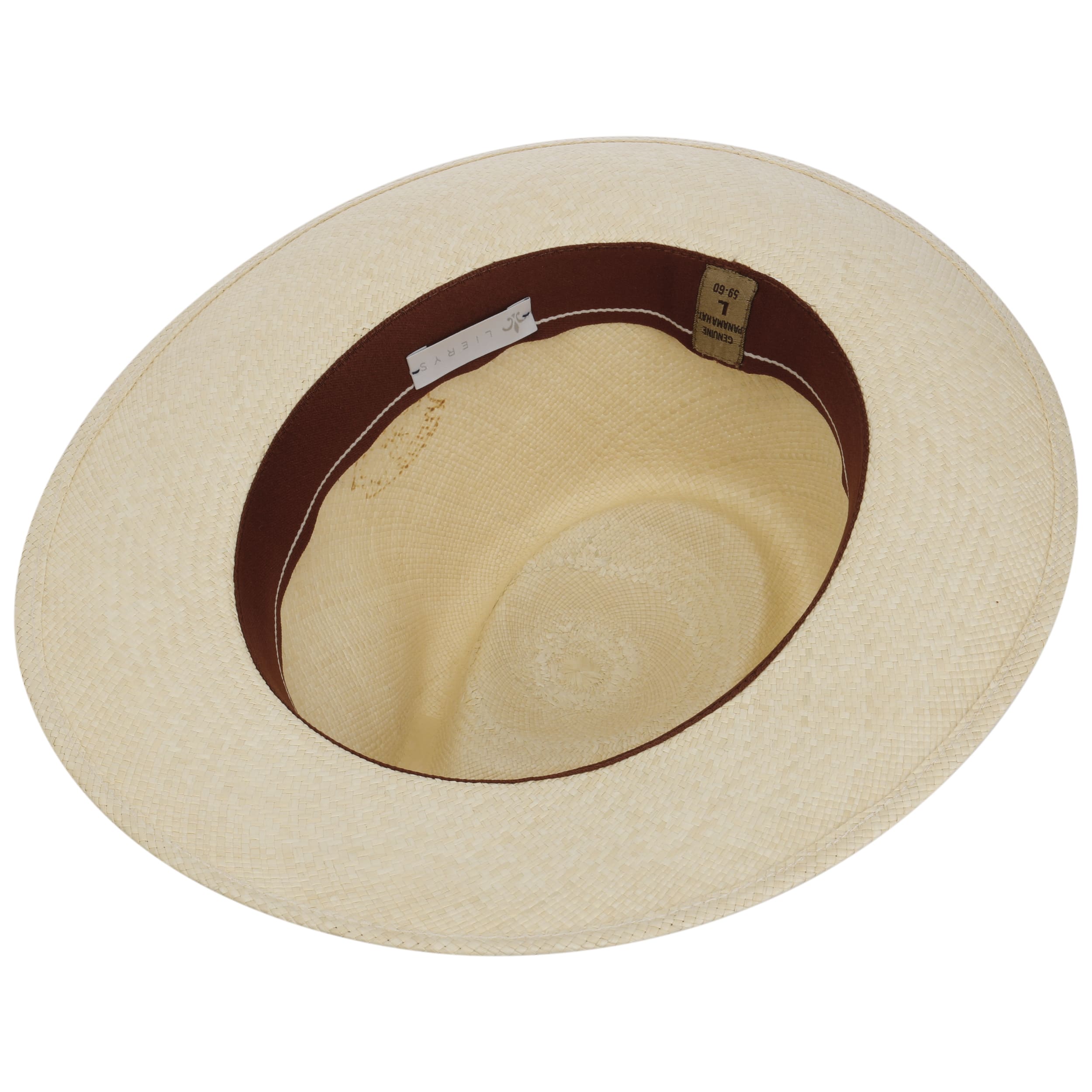 Striped Ribbon Panama Hat by Lierys - 155,95