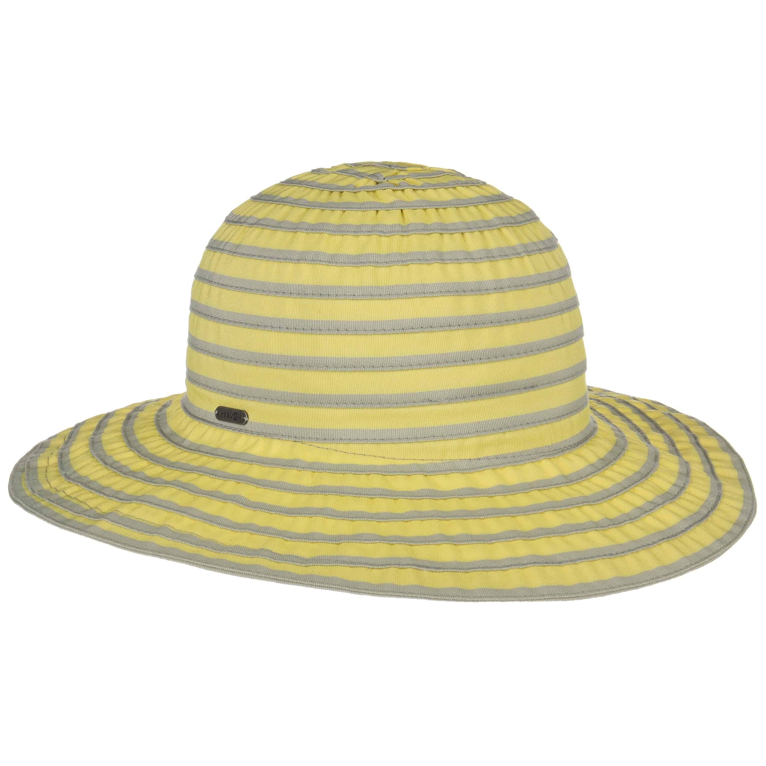 striped floppy hat