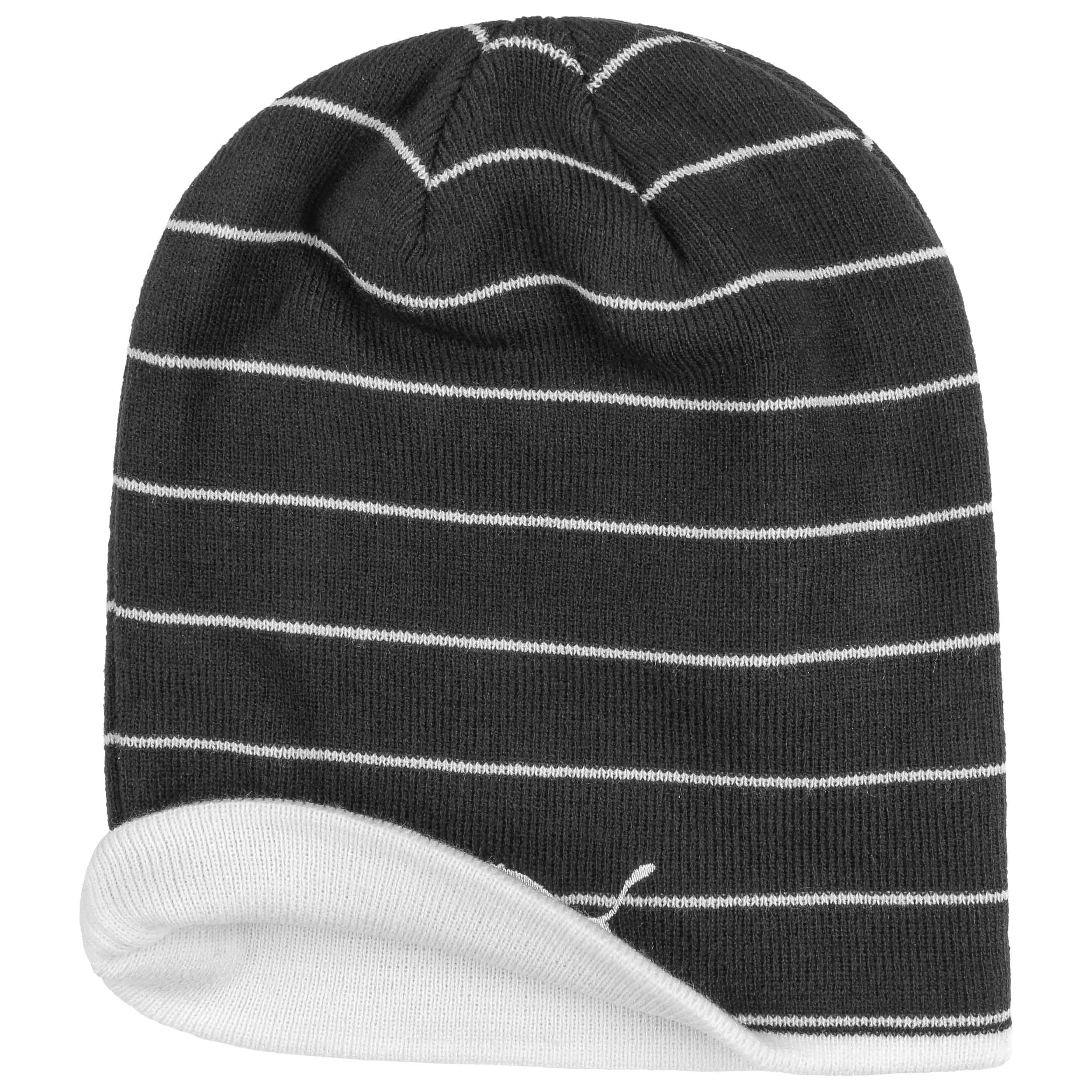 puma striped beanie