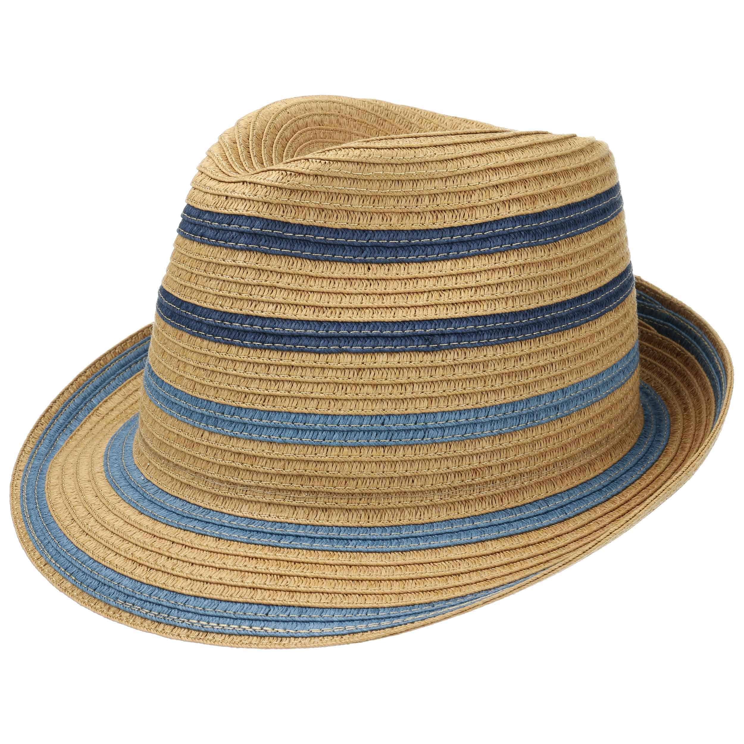 Stripes Trilby Straw Hat by Lipodo 17,95
