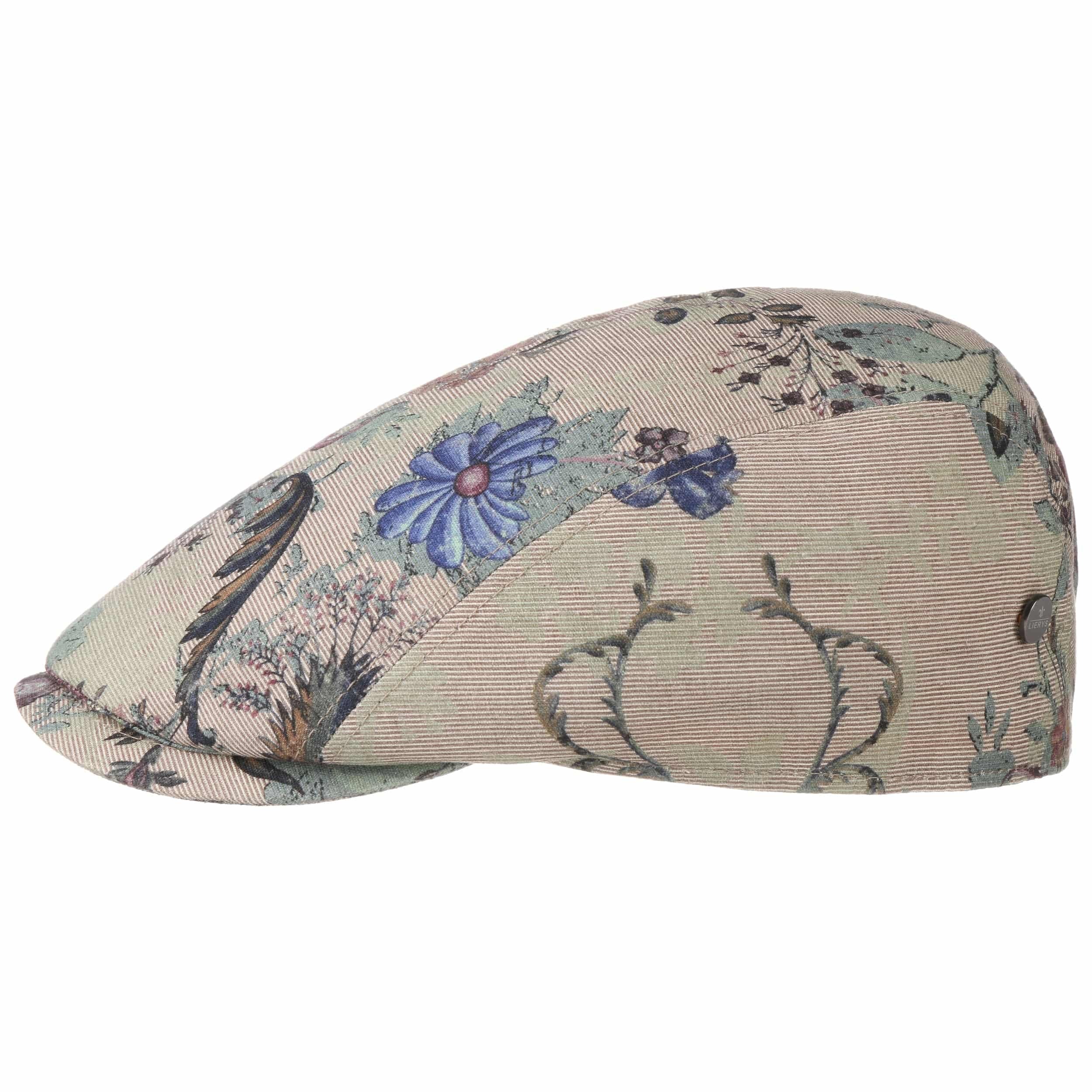 floral flat cap