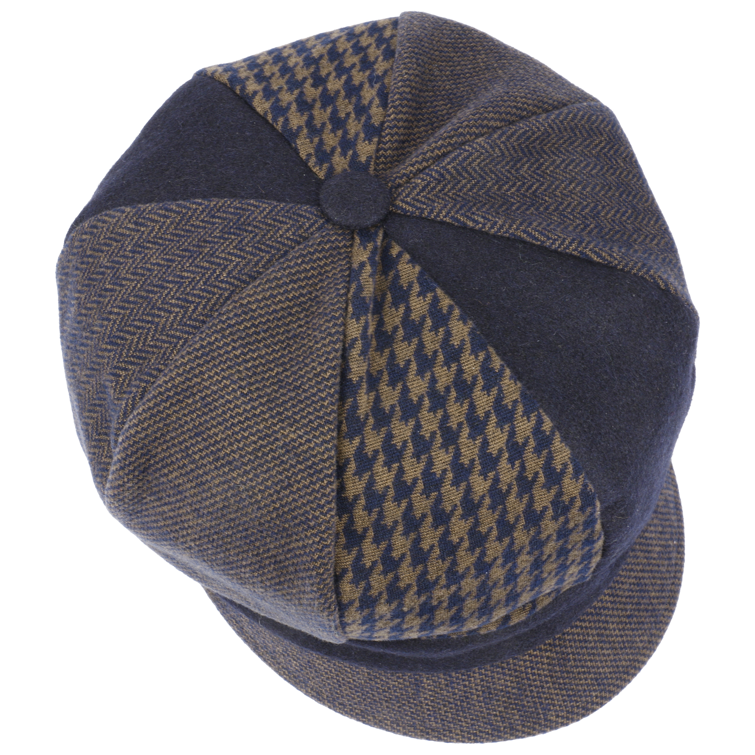 patchwork newsboy hat