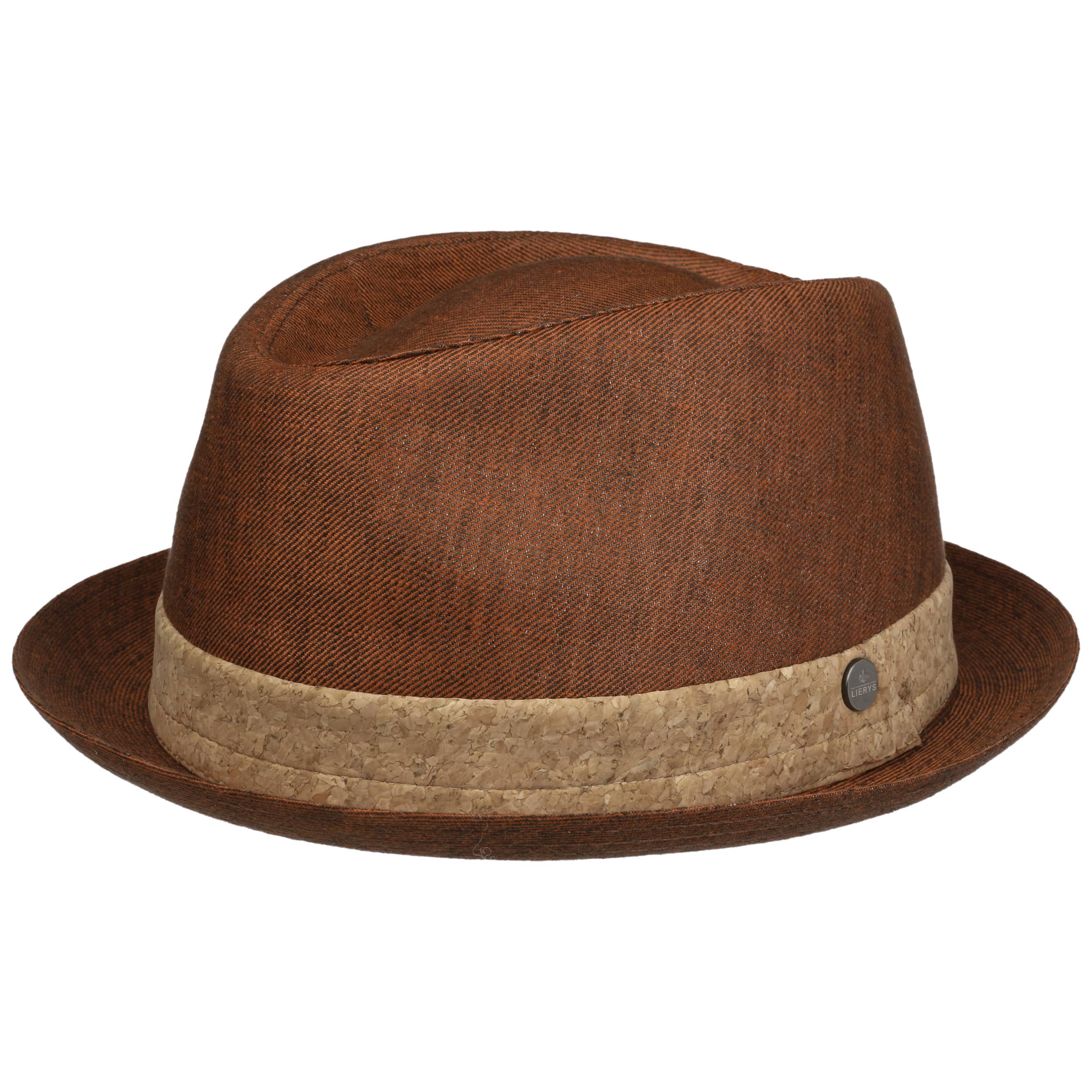 Linen pork pie hat Clearance