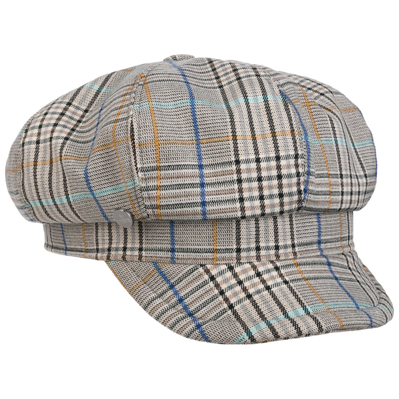 Tarragona Check Newsboy Cap by Lierys --> Shop Hats, Beanies