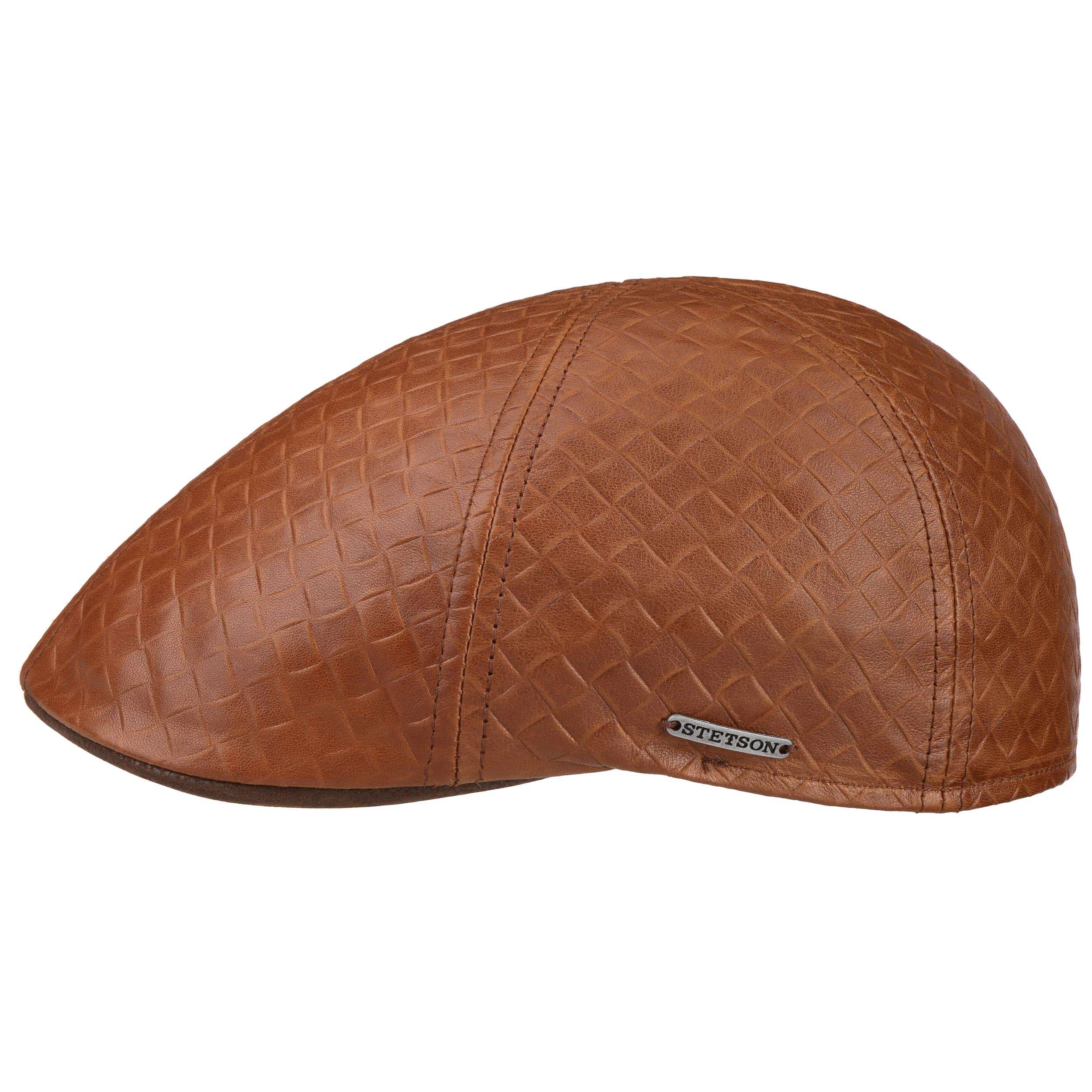 stetson lambskin leather baseball cap