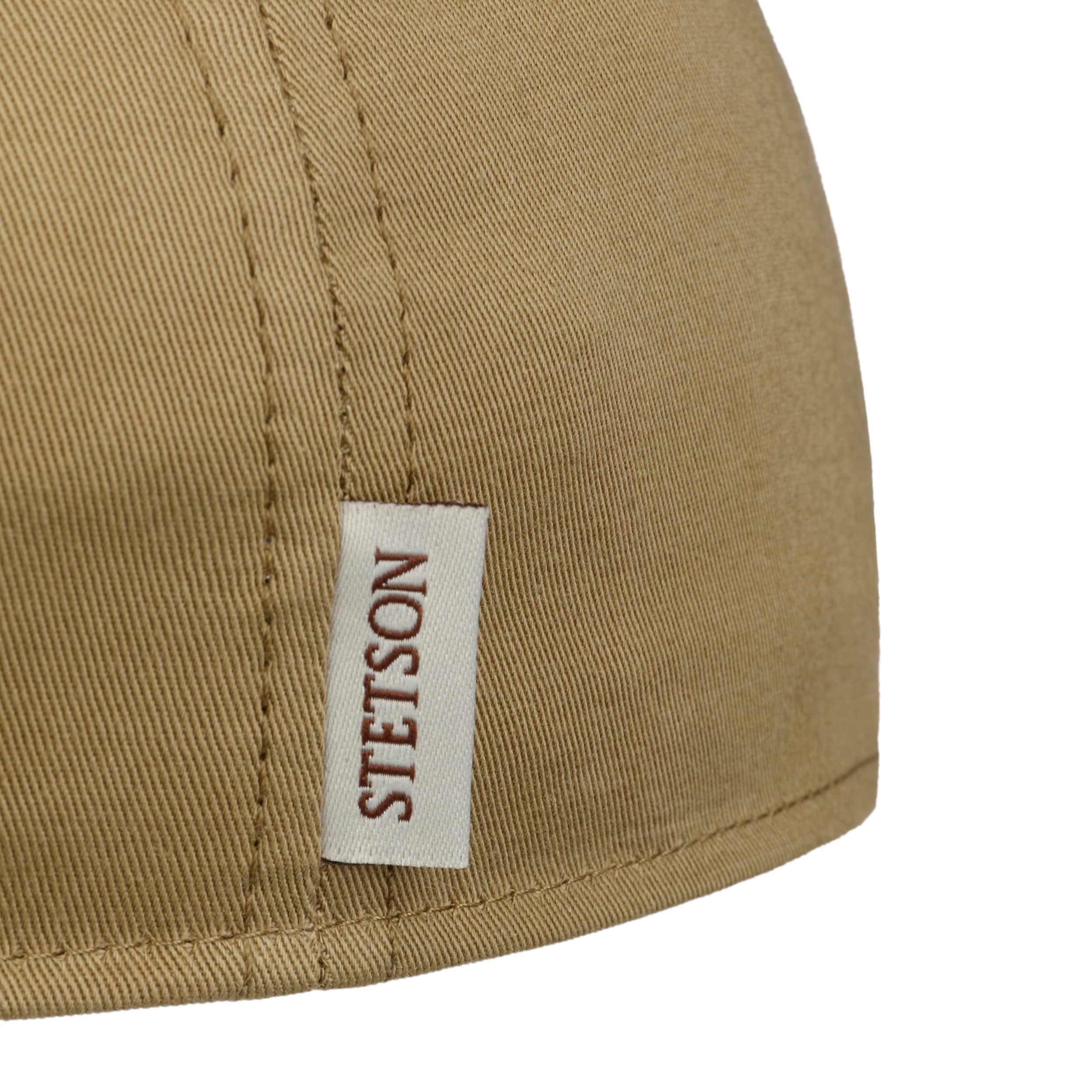 Stetson Texas Hertford Pet - Platte Herenpet Met Klep, Katoen, UV40 Bescherming, Made In EU