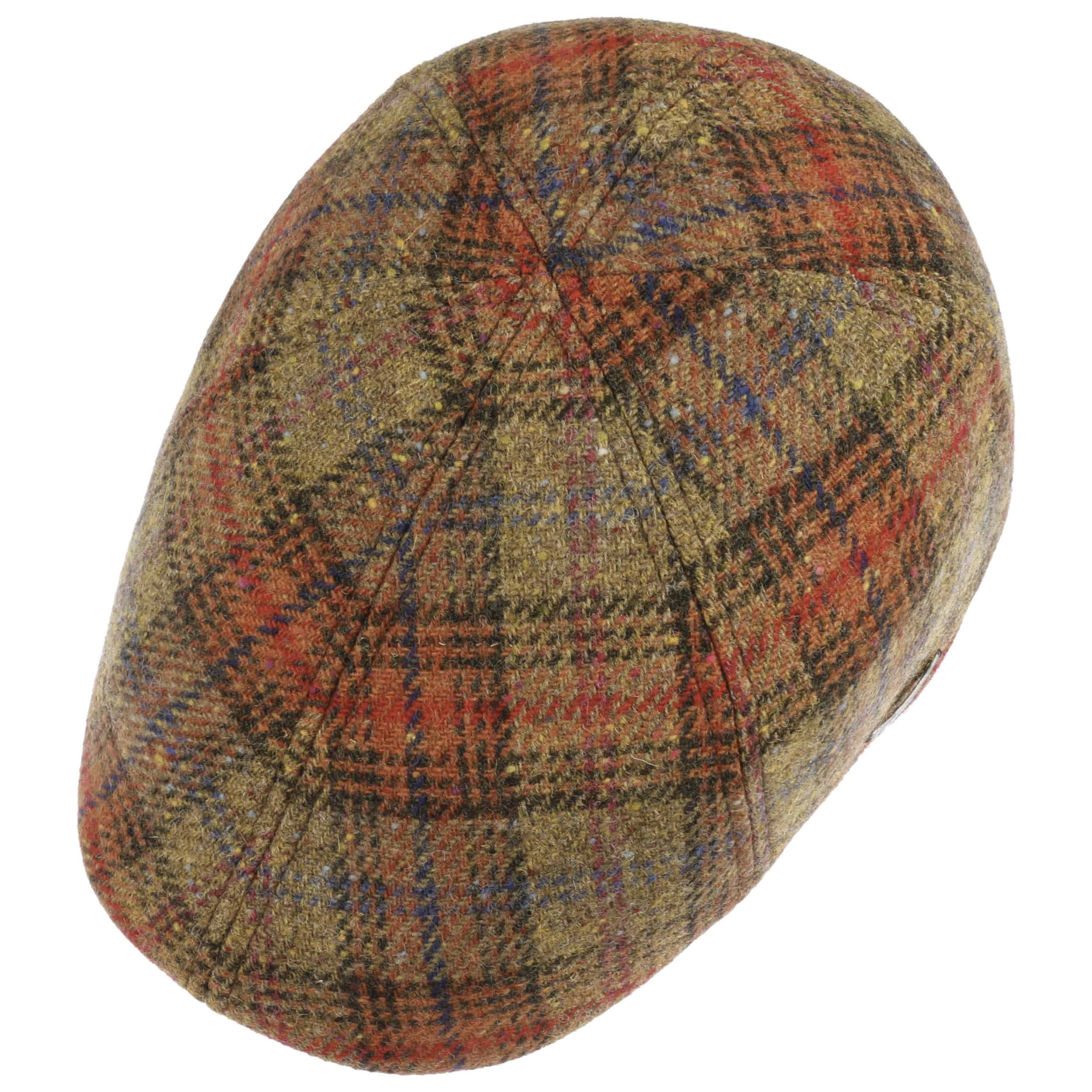 Texas Lambswool Plaid Flat Cap by 