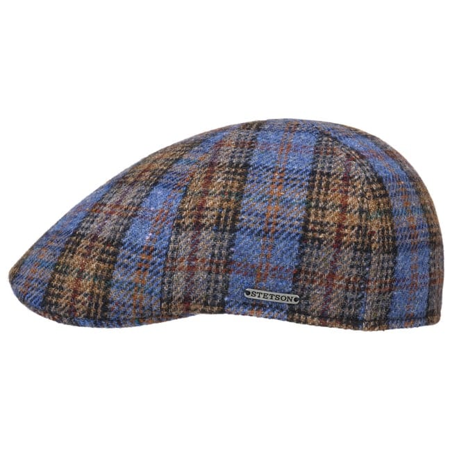 plaid flat bill hat