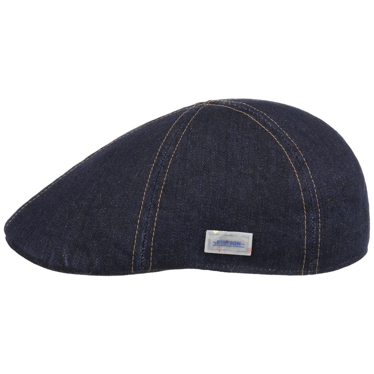 Texas Sustainable Denim Flat Cap by Stetson --> Shop Hats, Beanies