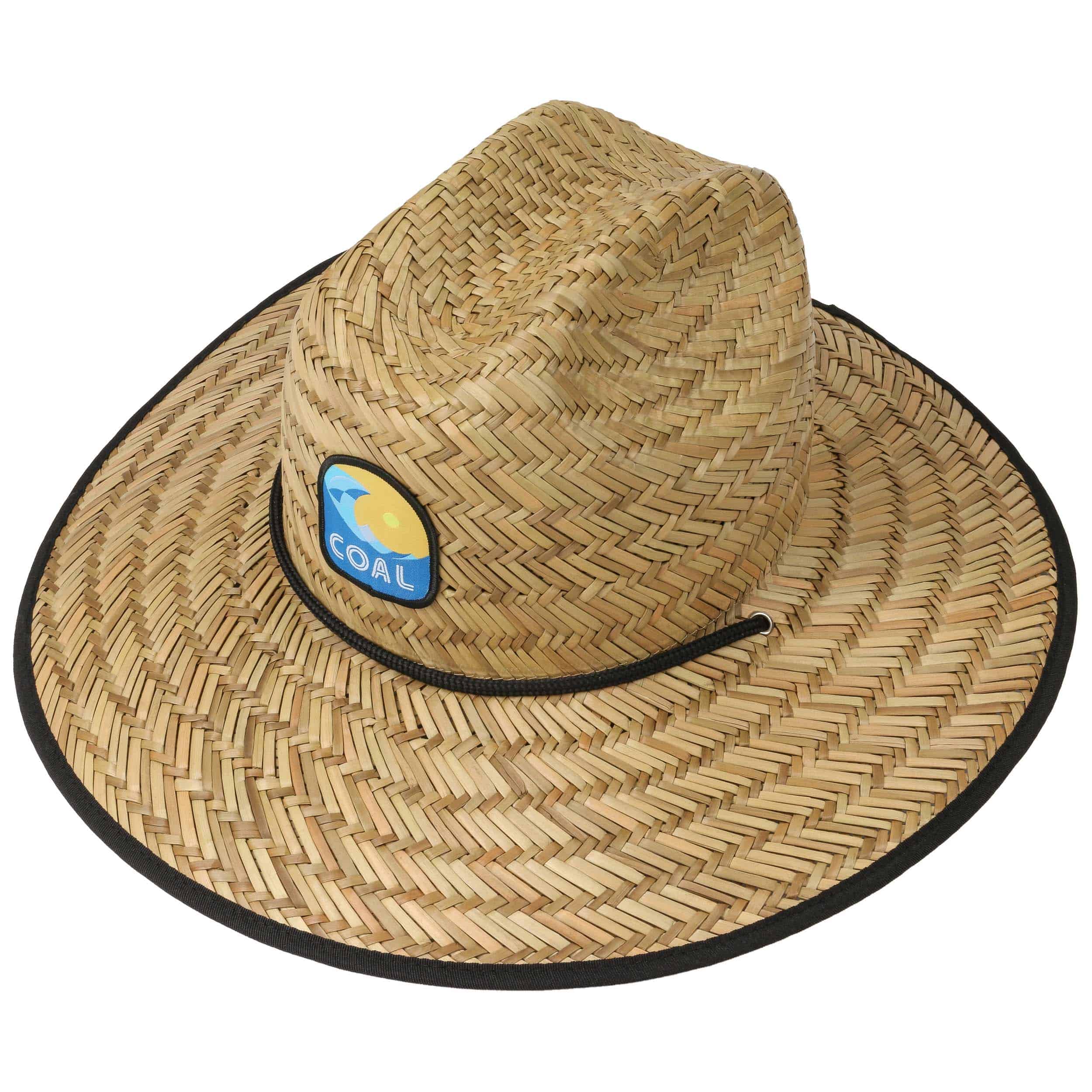 coal straw hat