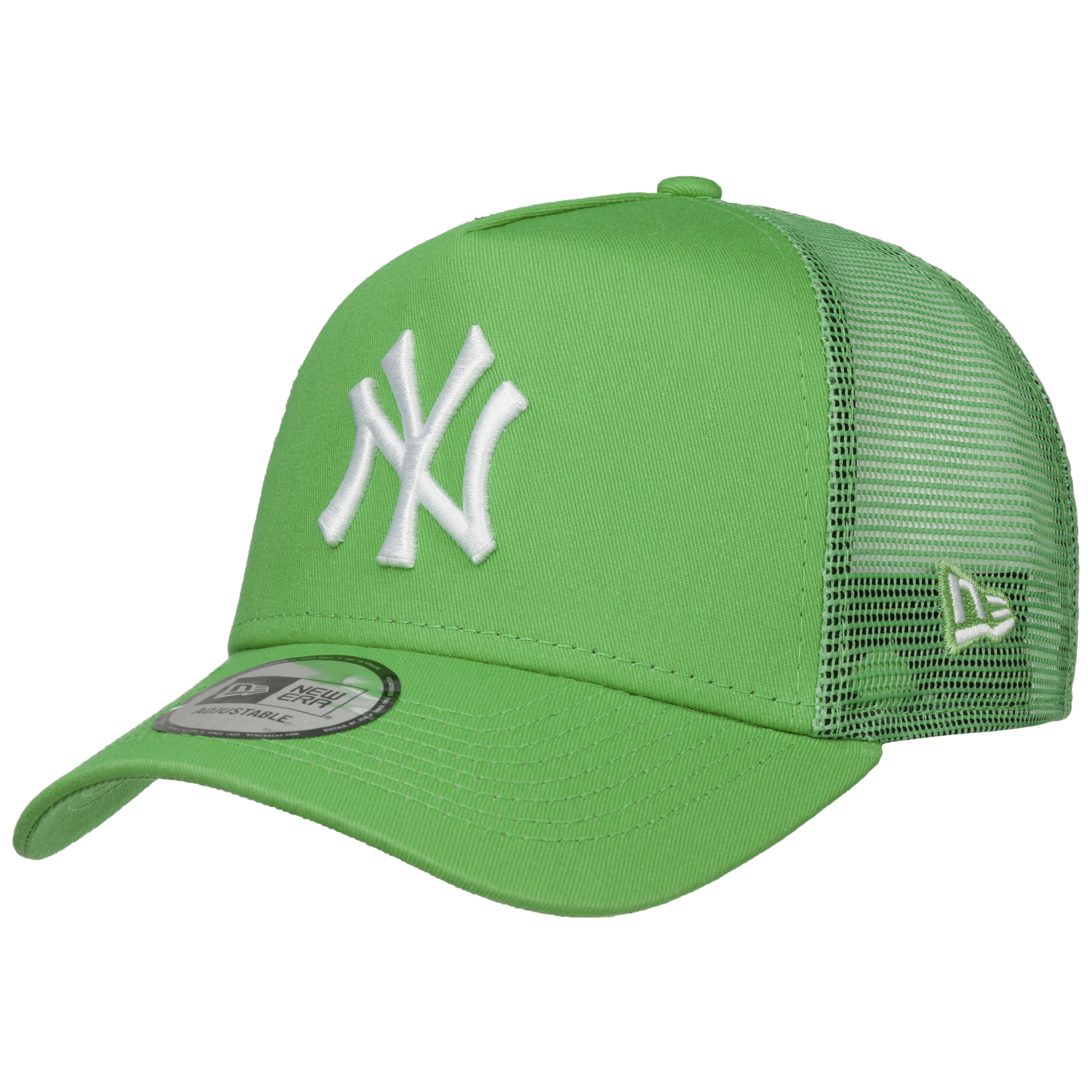 New York Yankees tonal mesh trucker caps-red –