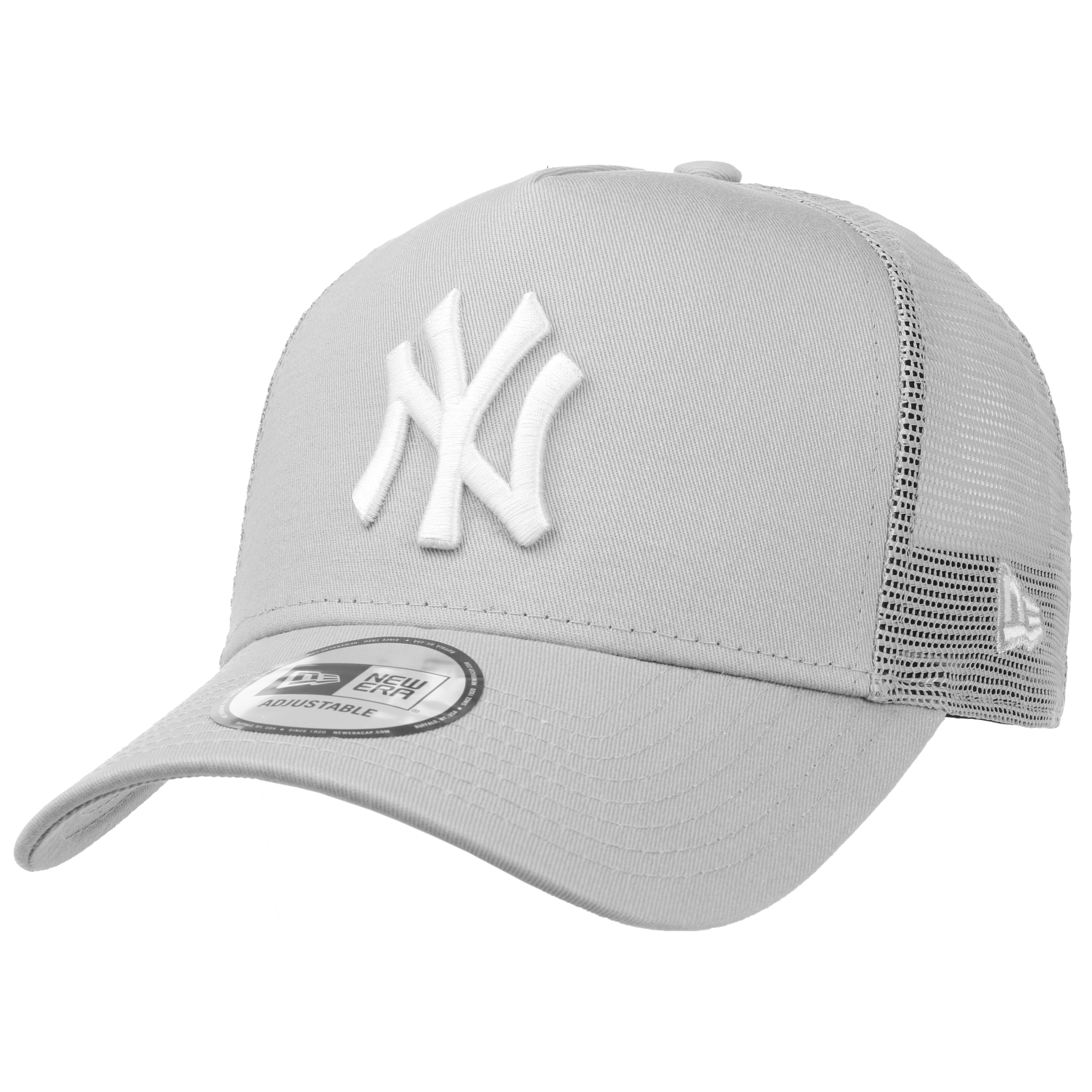 new era grey trucker cap