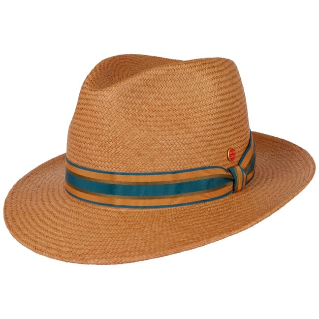 Torino Striped Band Panama Hat by Mayser