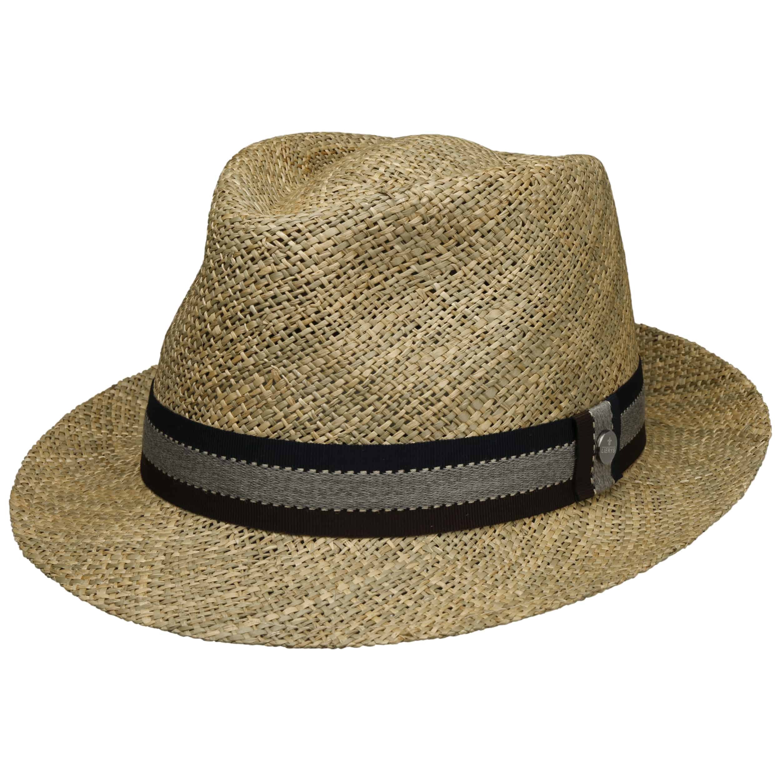 Tricolour Band Trilby Straw Hat by Lierys - 103,95