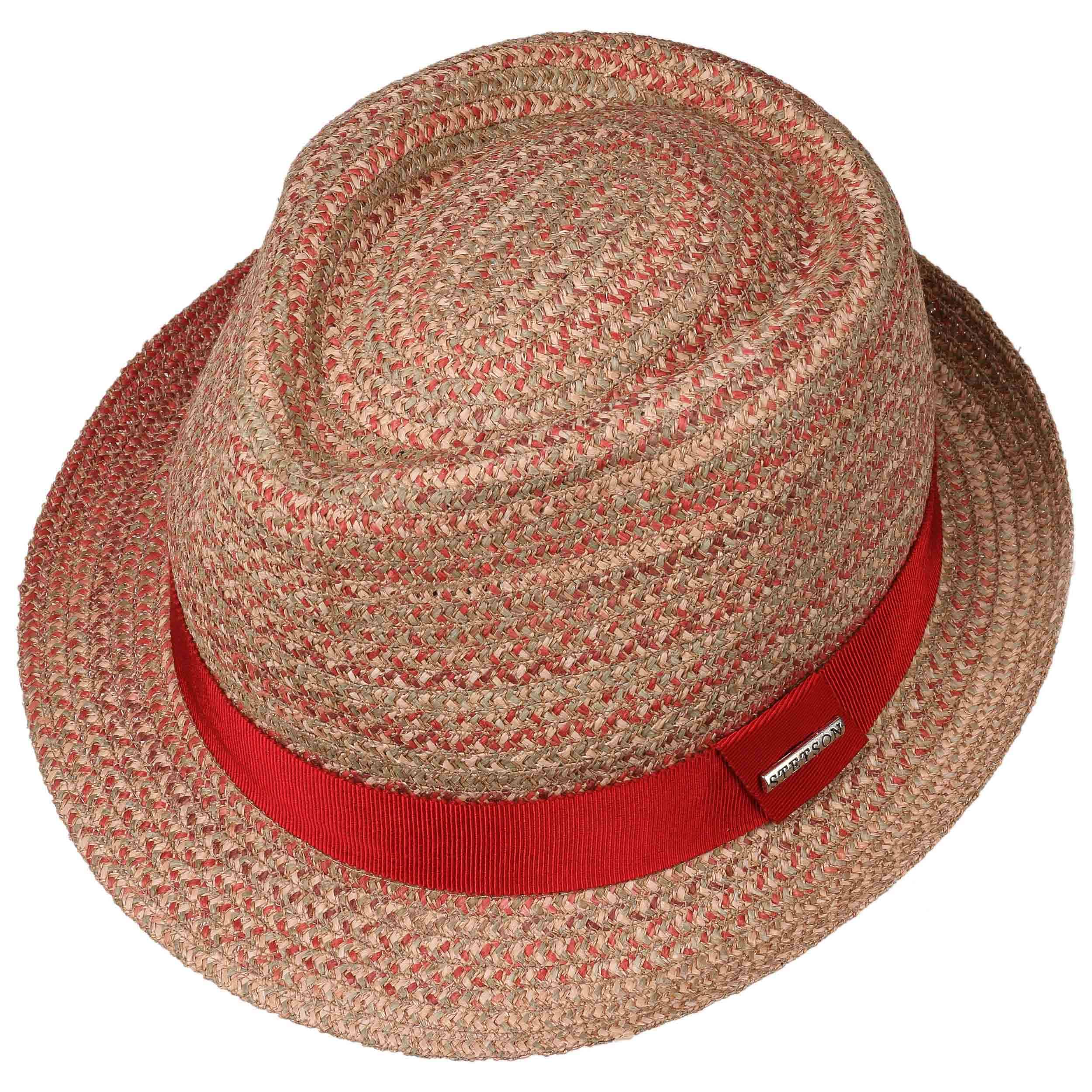 Tricolour Toyo Trilby Straw Hat by Stetson - 59,00