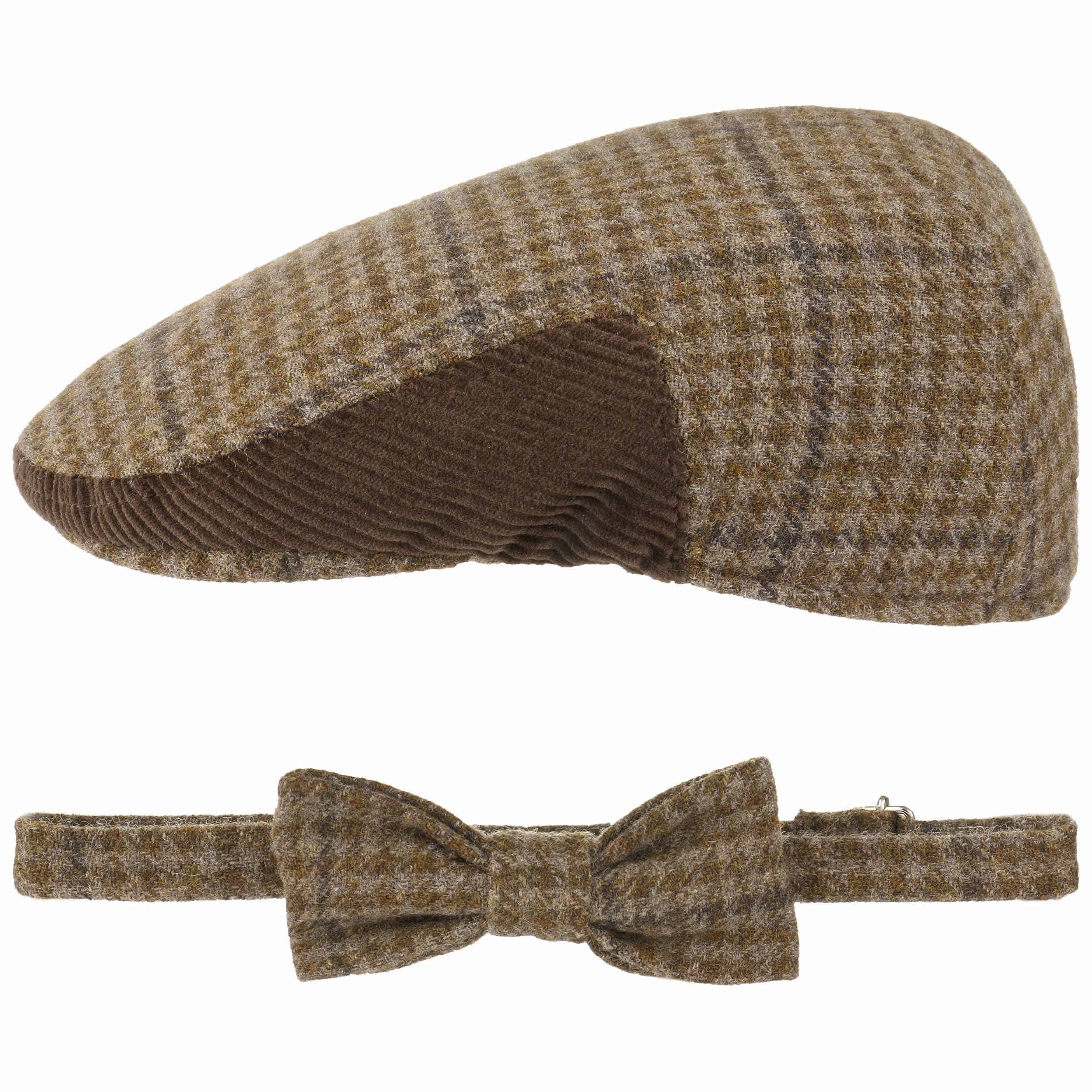 Her lip to  Twinkle Tweed cap ブラウン Tweed Flat Cap with Matching Bow Tie - 44,95 €