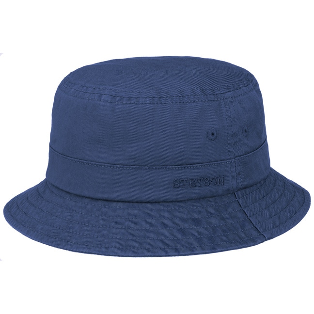 COTTON TWILL BUCKET HAT NAVY 未使用 1200W-7677-Navy-1-