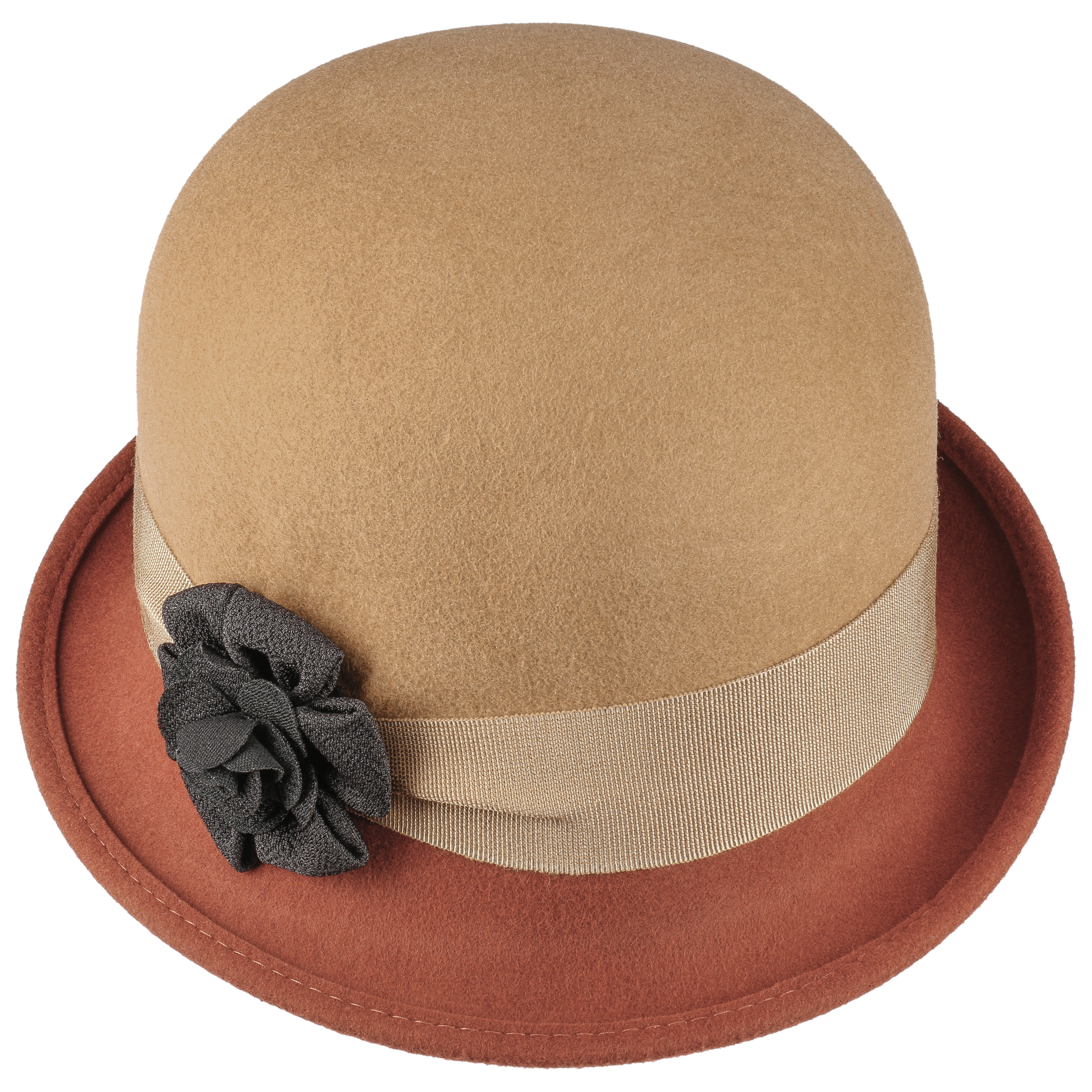 brown cloche hat