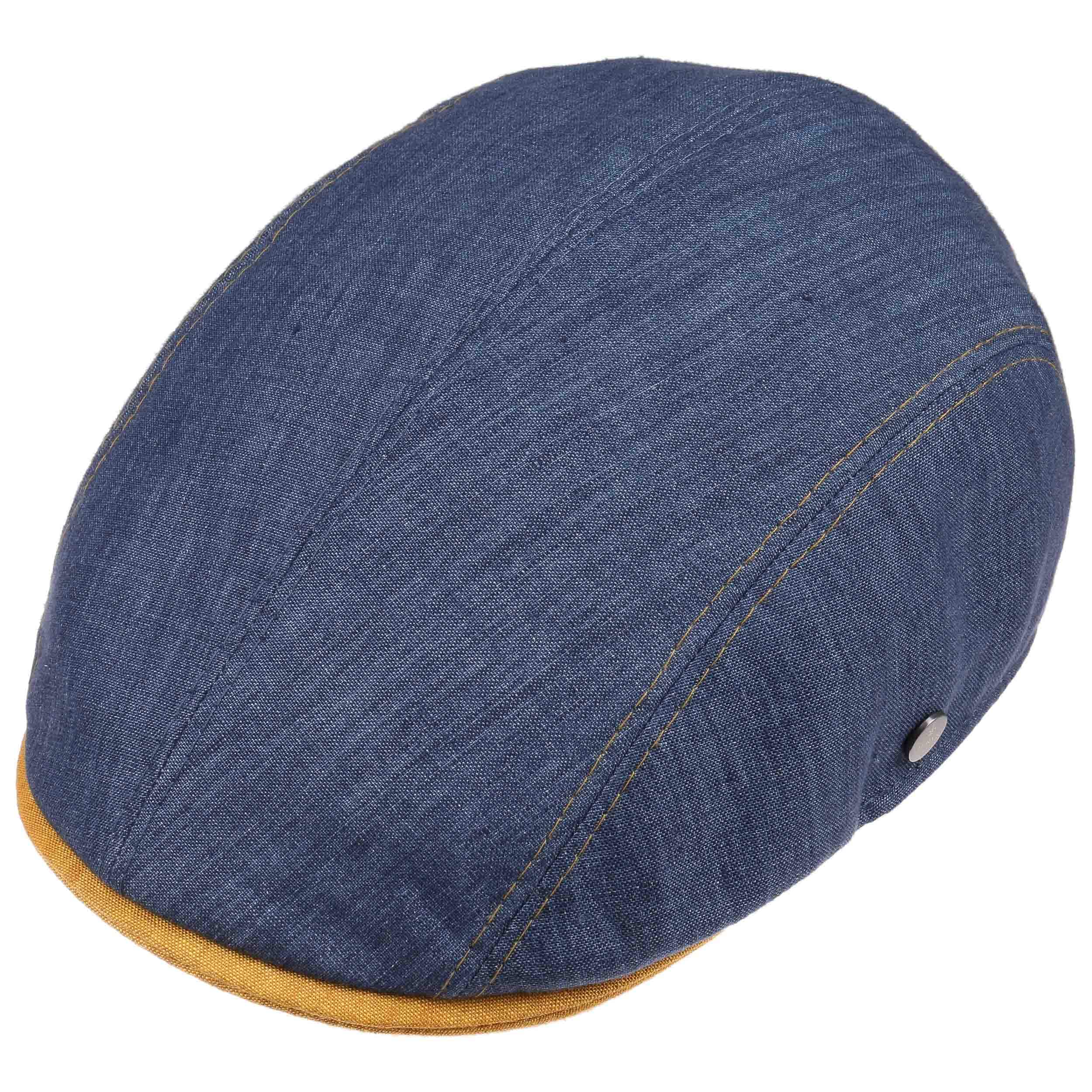 Twotone Jeans Linen Flat Cap by Lierys - 65,95