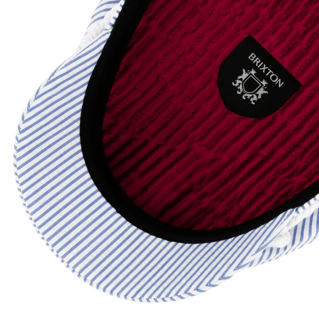 Brixton Red Cream Striped Cotton fisherman’s - fiddler Cap - patriotic. Festival Brixton Fiddler Fisherman Red Stripe Hat | Urban Outfitters main image 4