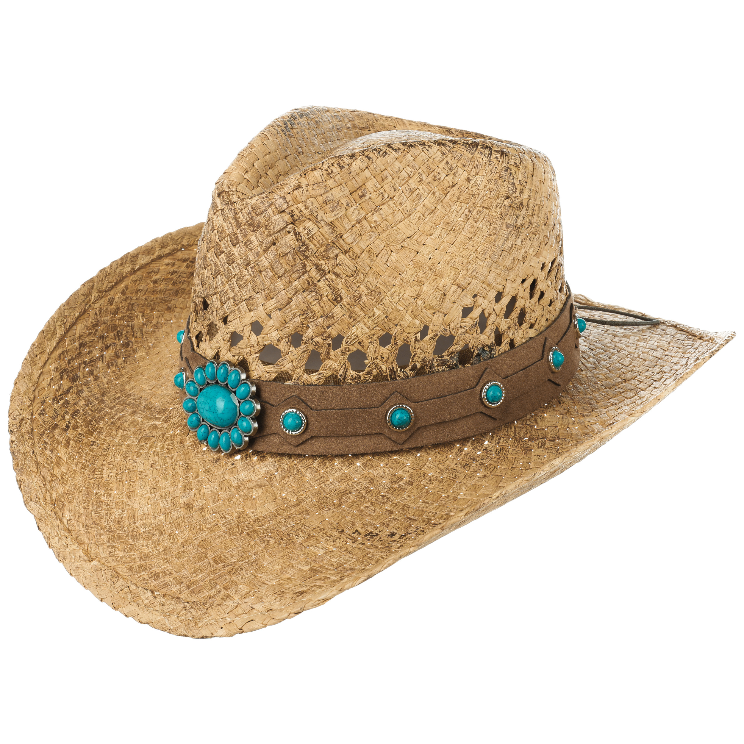 flexible straw cowboy hat