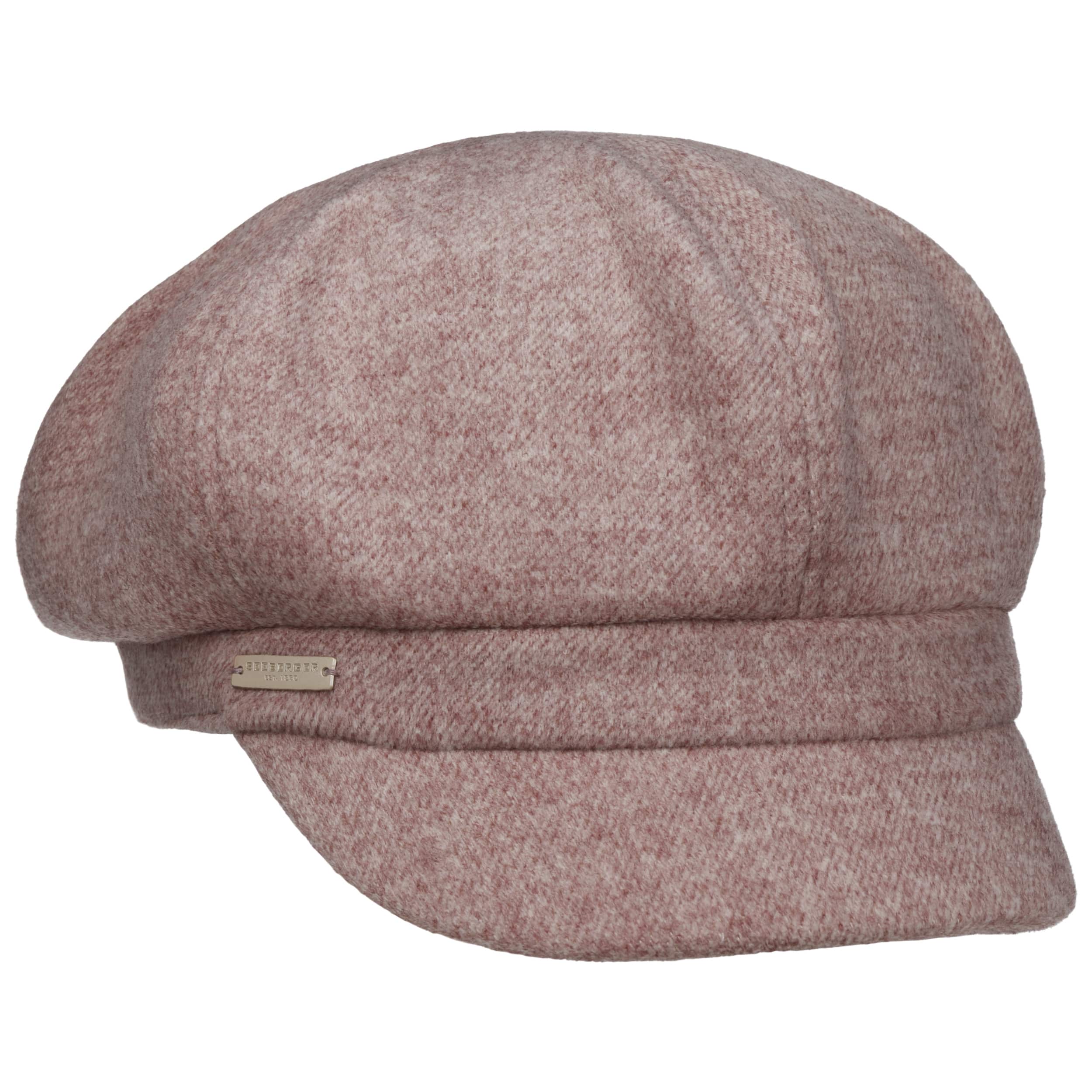 Seeberger Vanessa Melange Ballonm/ütze Baker-Boy-M/ütze Newsboy-M/ütze Damencap Schildm/ütze Schirmm/ütze Wintercap Mit Schirm
