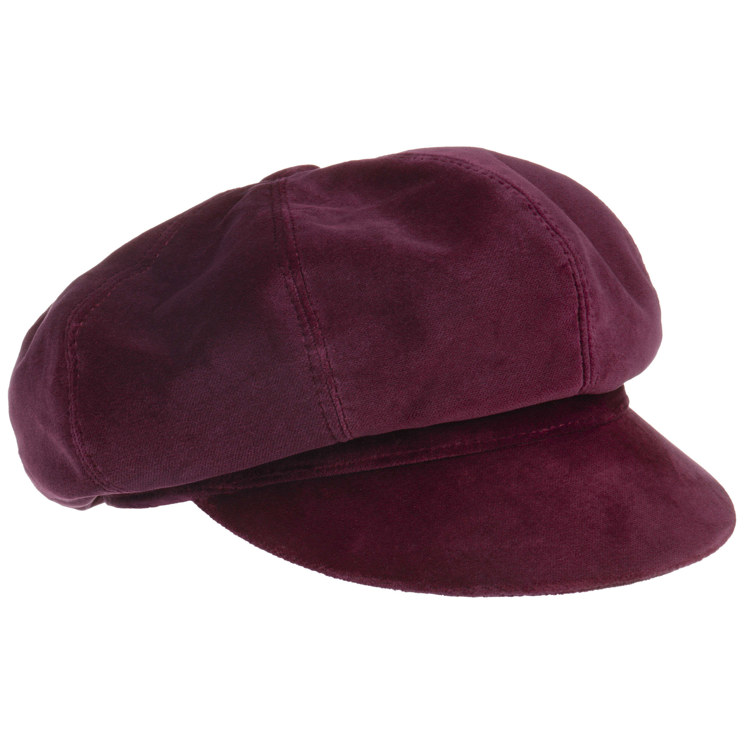 burgundy newsboy cap