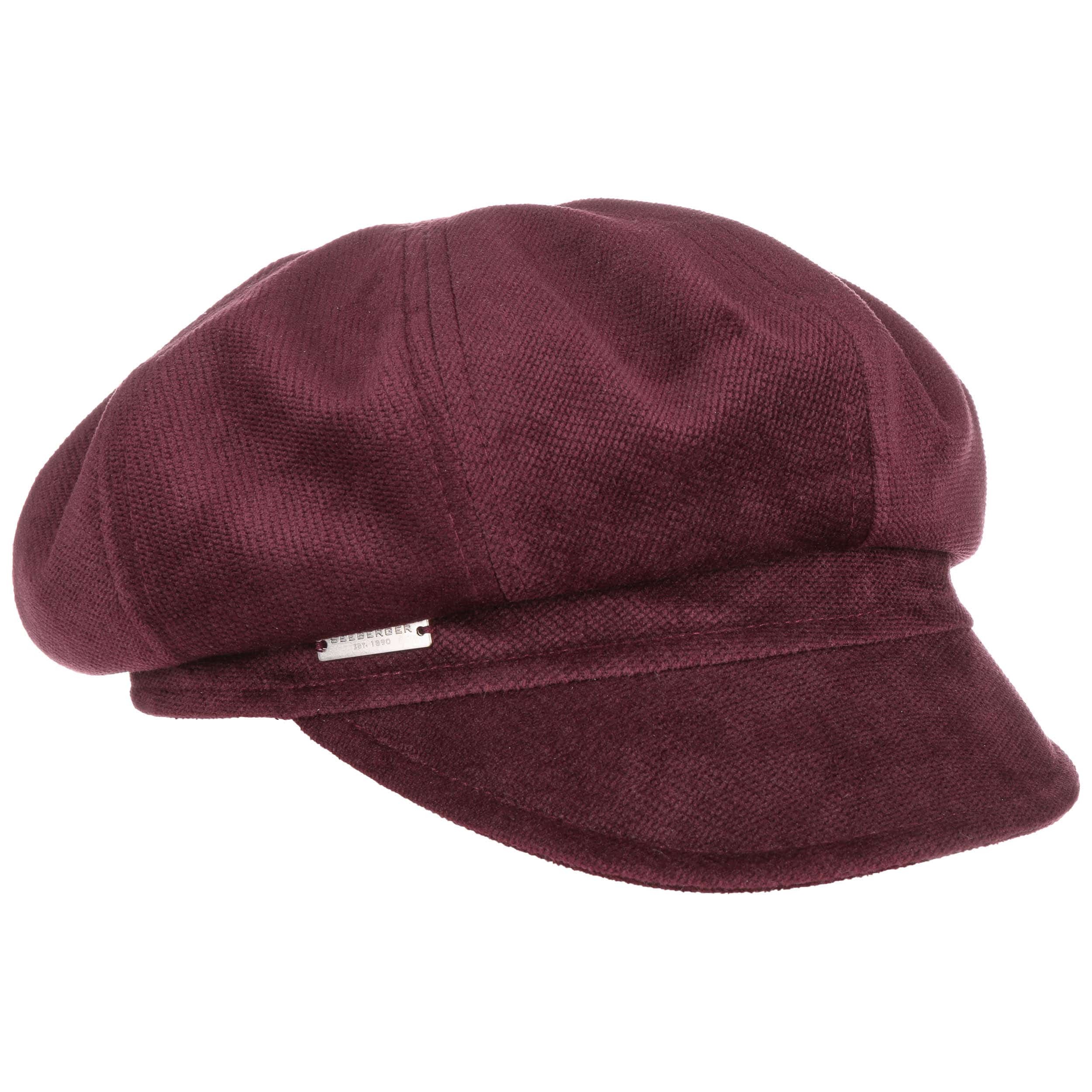 velvet newsboy hat