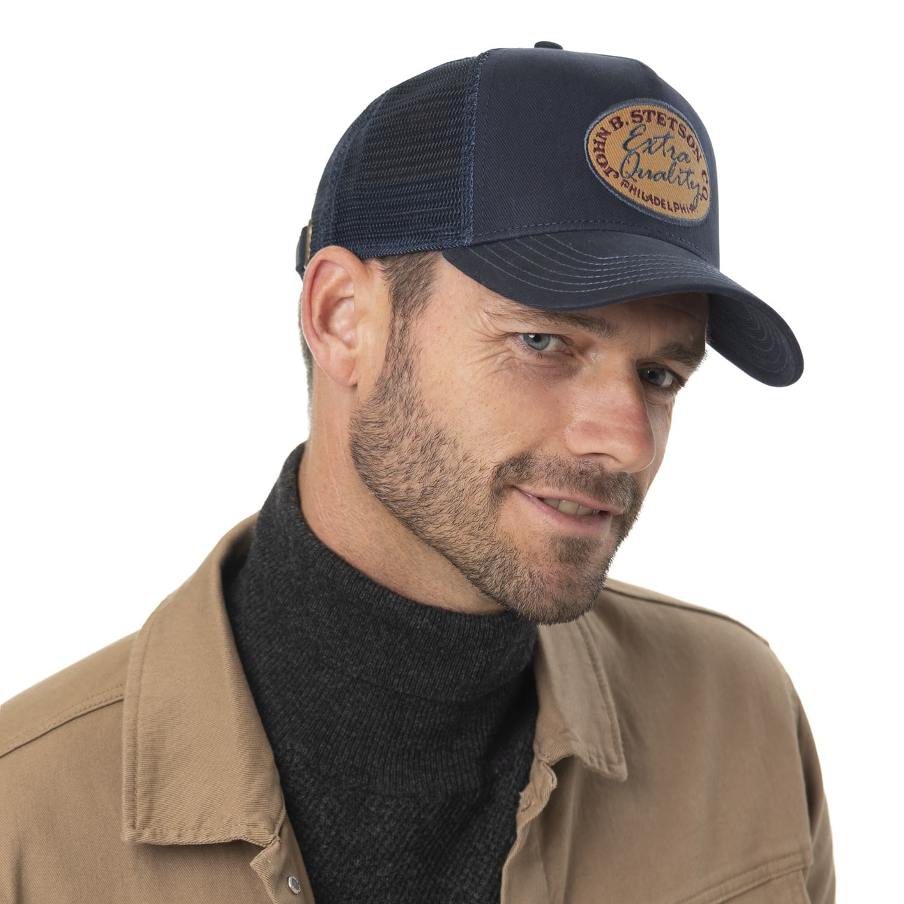 Vintage Brushed Twill Trucker Cap by Stetson 49,00 €