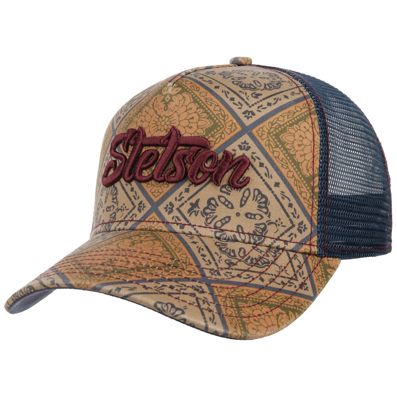 Vintage Print Trucker Cap by Stetson - 49,00 €