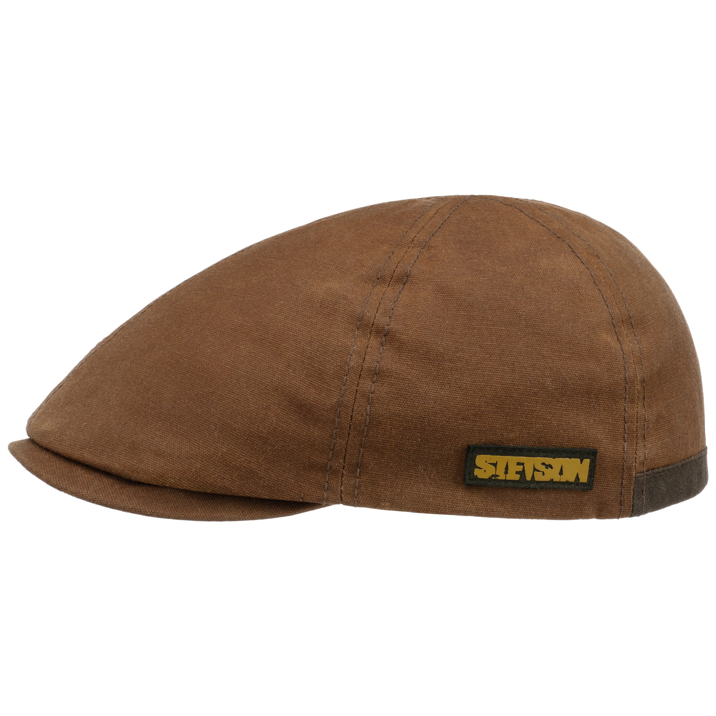 Stetson Casquette Cotton Twill Femme/Homme - En Coton Gavroche Avec Visiere, Doublure Ete Printemps-ete - S (54-55 Cm) Blanc