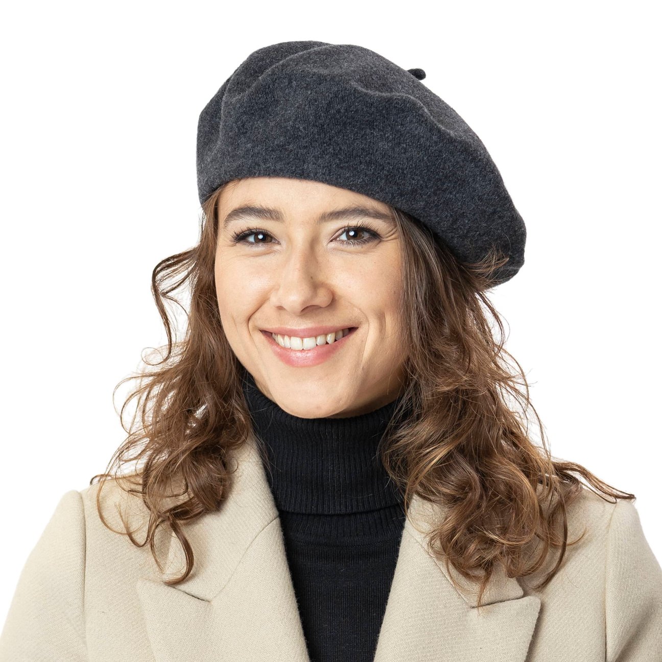 Virgin Wool Beret for Women by Seeberger --> Shop Hats  display picture 1