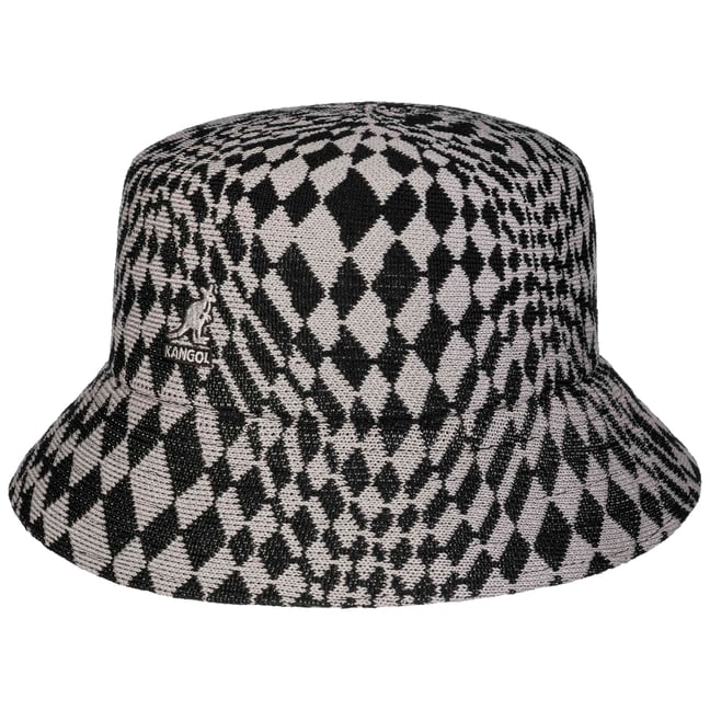 Warped Check Bucket Cloth Hat by Kangol --> Shop Hats  display picture 1