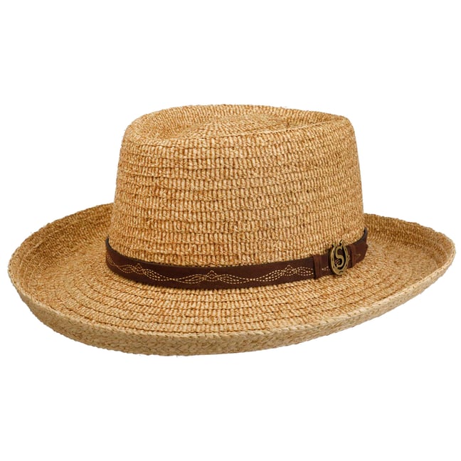 2314 Classic Western Straw Cowboy Hat Vintage Fedora Cowgirl Cap With Chin Vintage Western Cowboy Hat for Men Women - Wide Brim Cowgirl  main image 4
