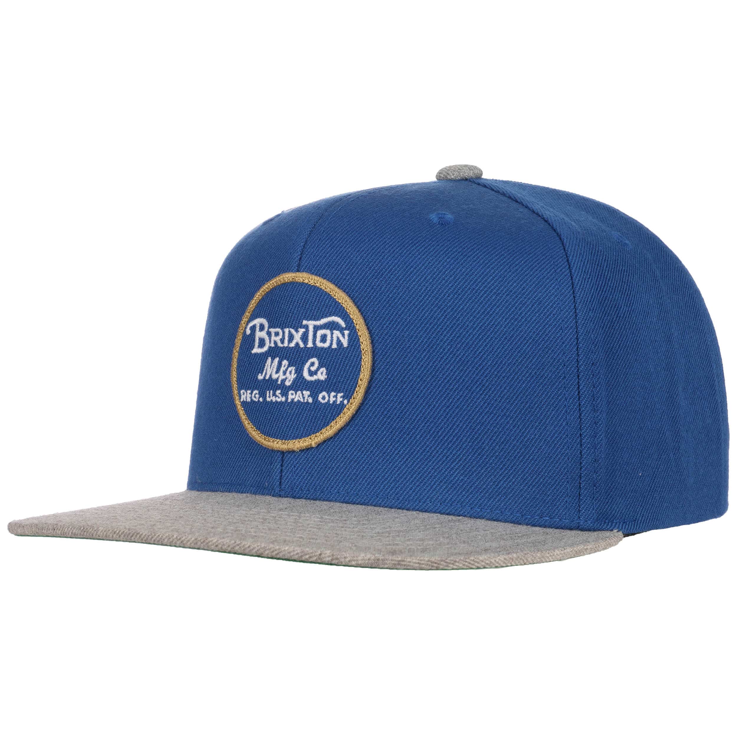 blue brixton snapback