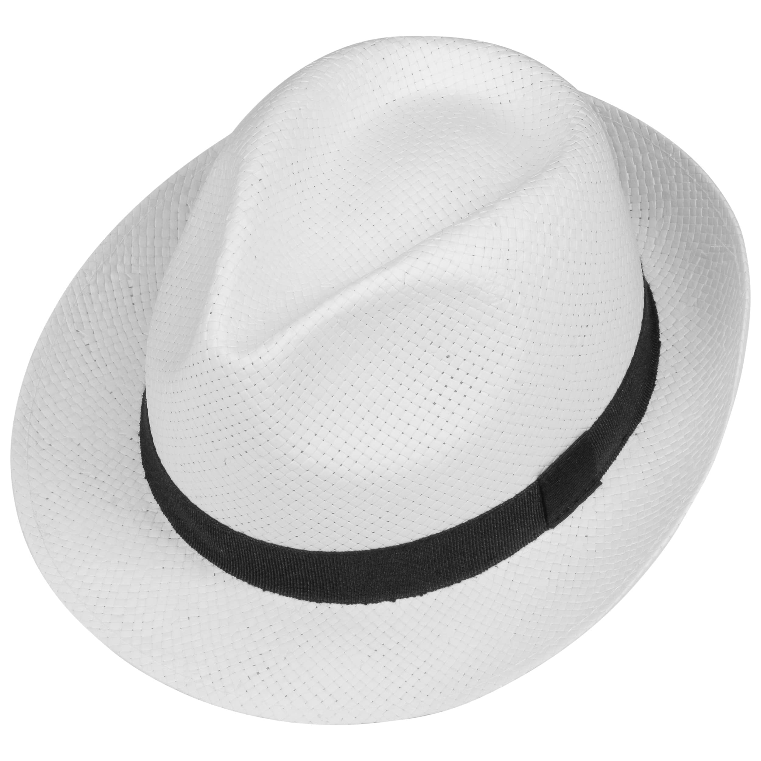 trilby hat white