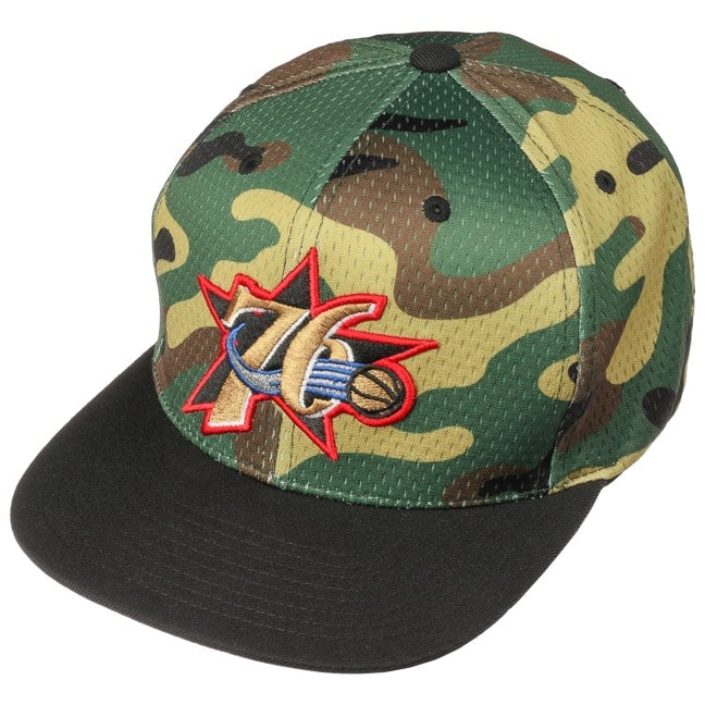 mitchell and ness camo snapback