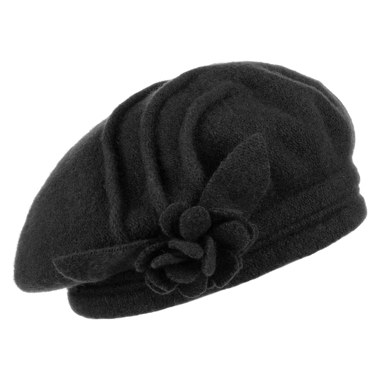Wool Beret with Flower by McBURN 32,95